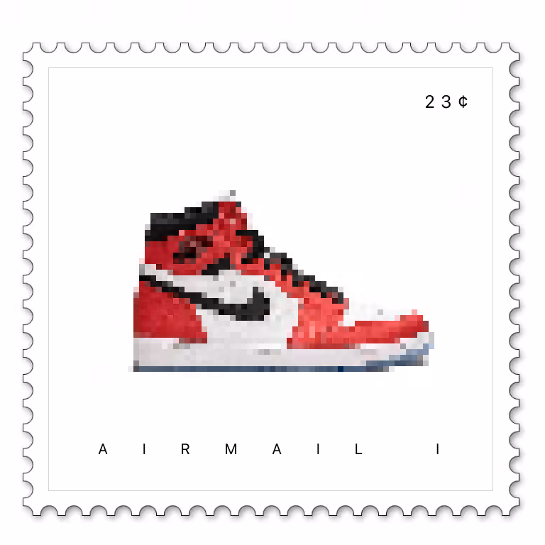 NFT Stamp Collection AIRMAIL Jordan 1 