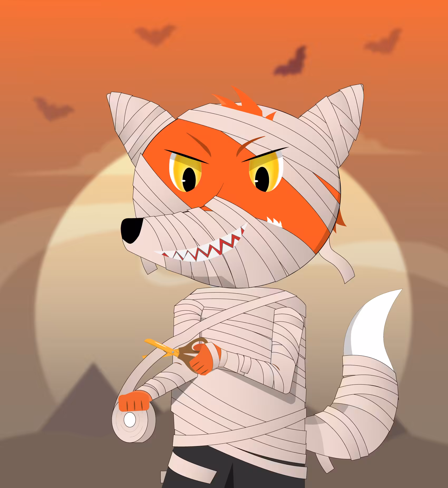 #009 What does the Fox Hold !? - Halloween Set
