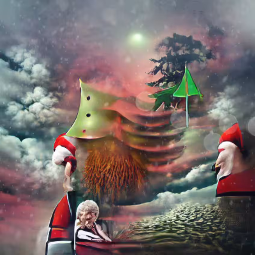  Santa Claus and the Christmas Tree