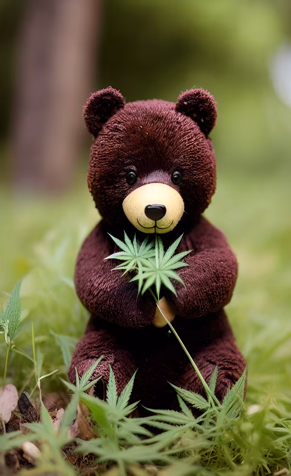 Cheerful little bear