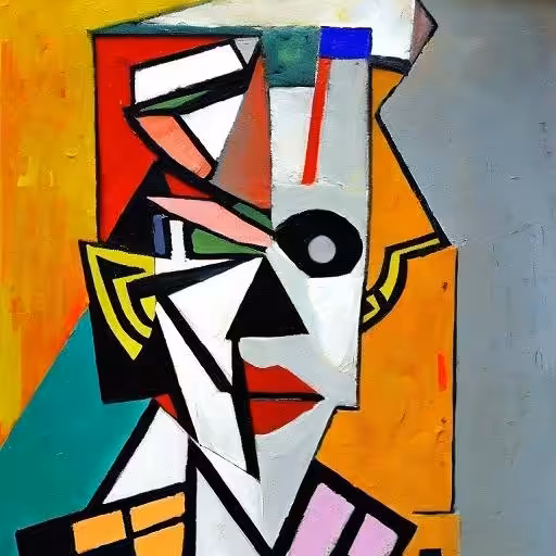 Cubist #69 (Samurai)
