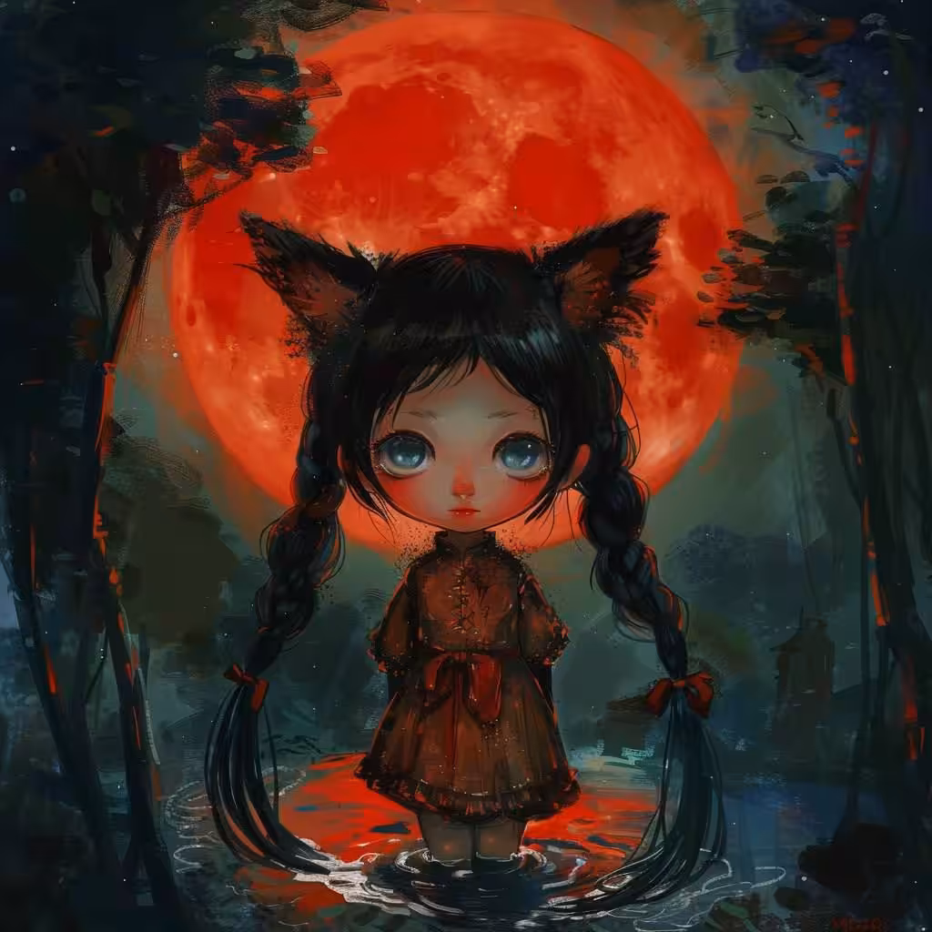 Baby_fox_girl_under_moon