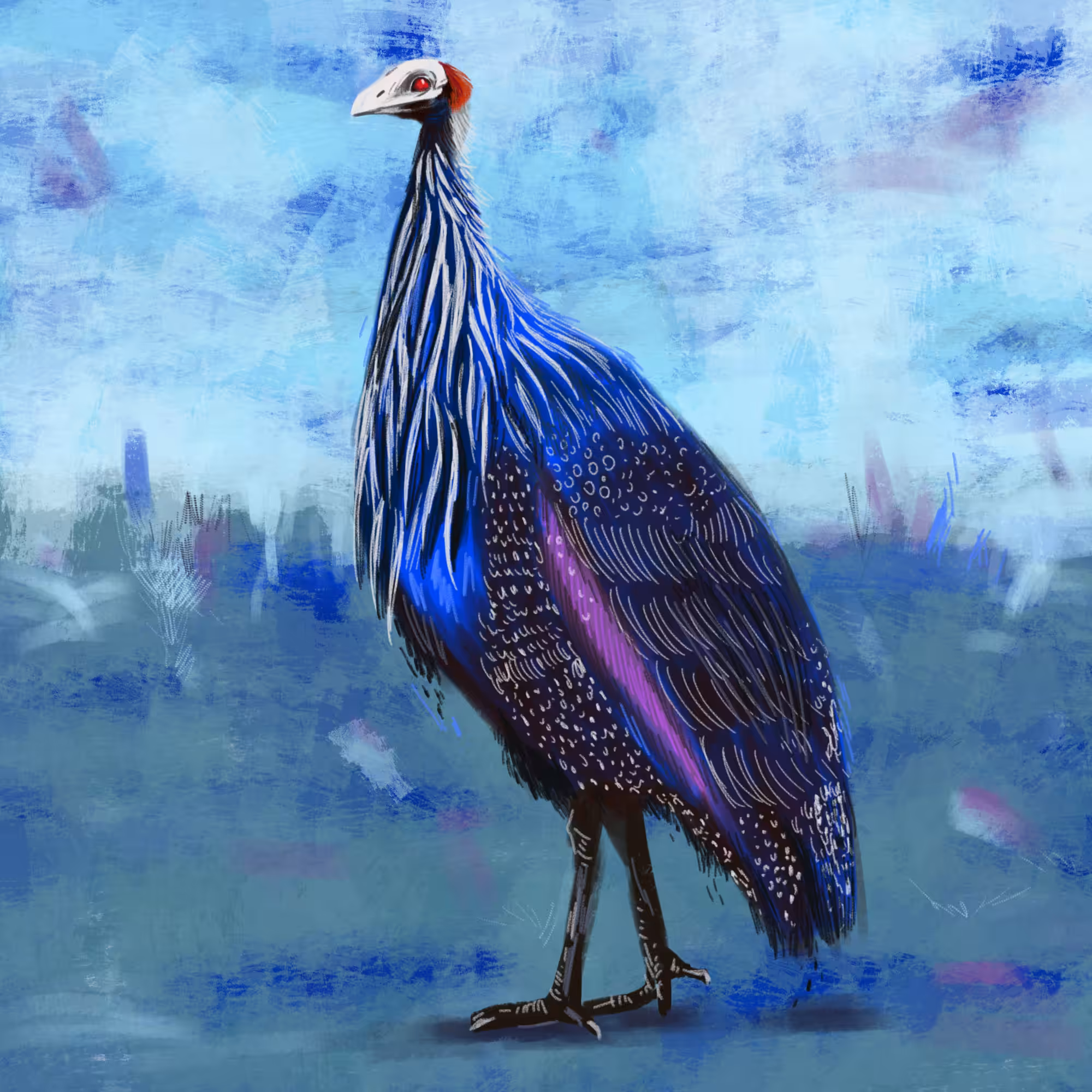 proud blue chicken