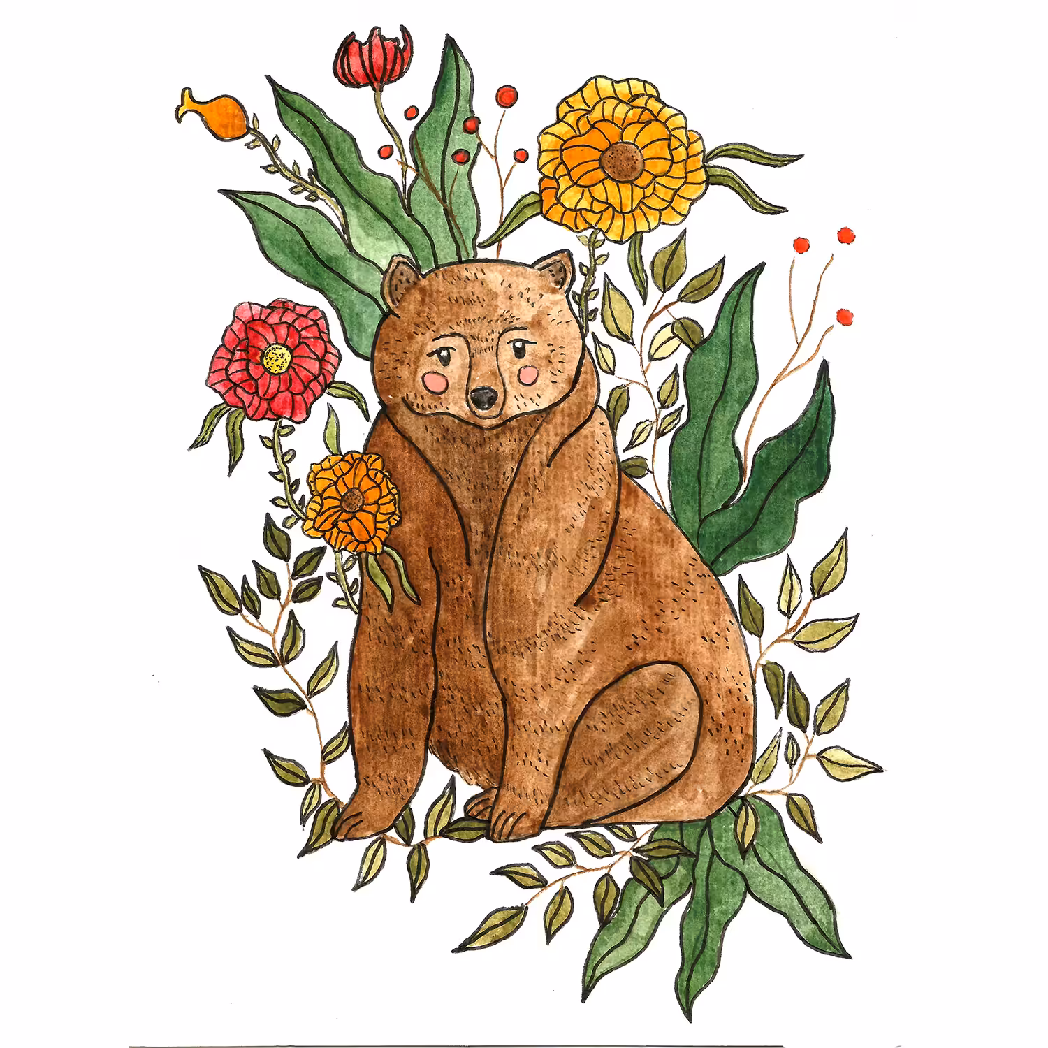 Bear in Between Bloom