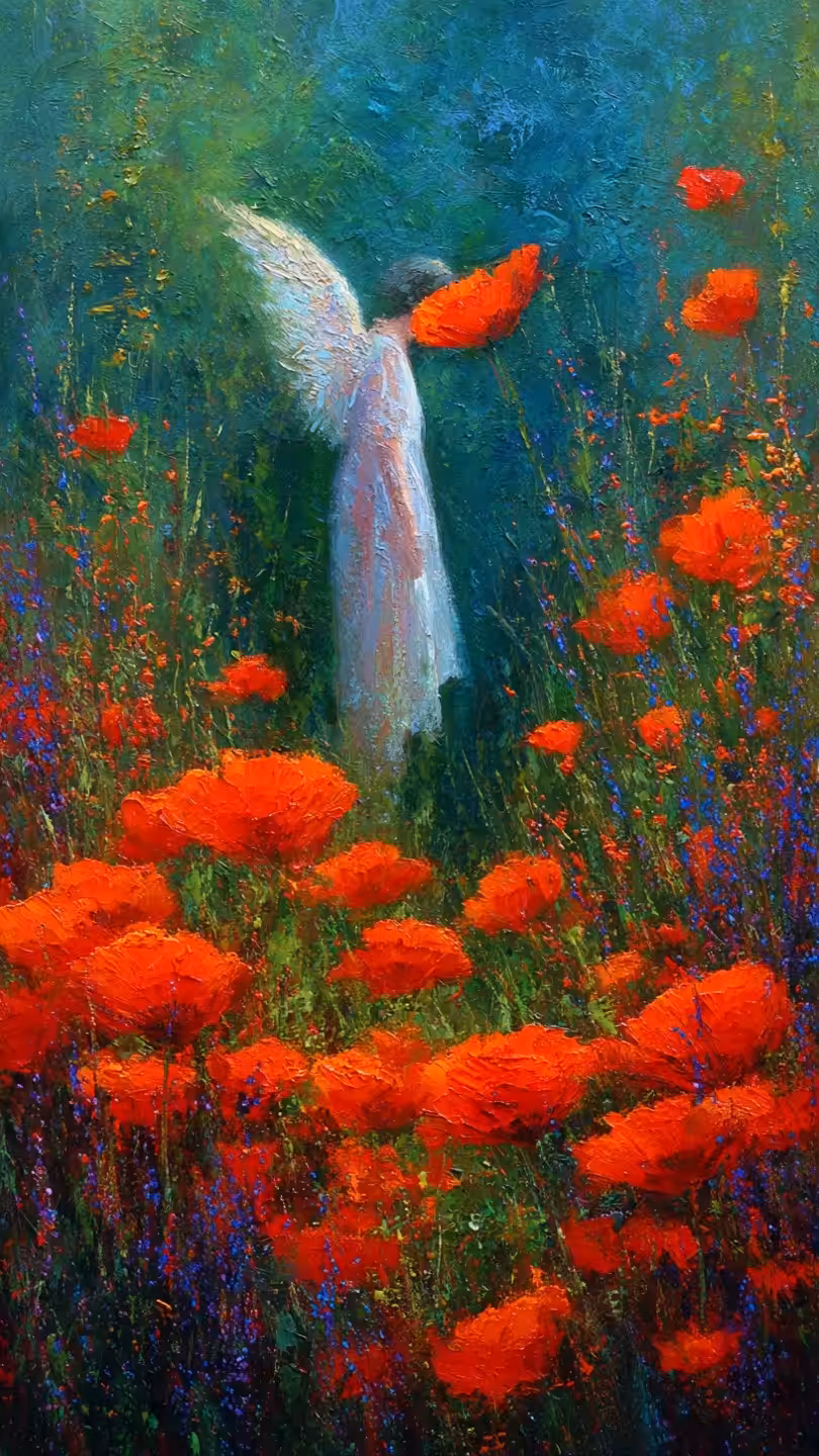The Angel Who Walked Through Firelight