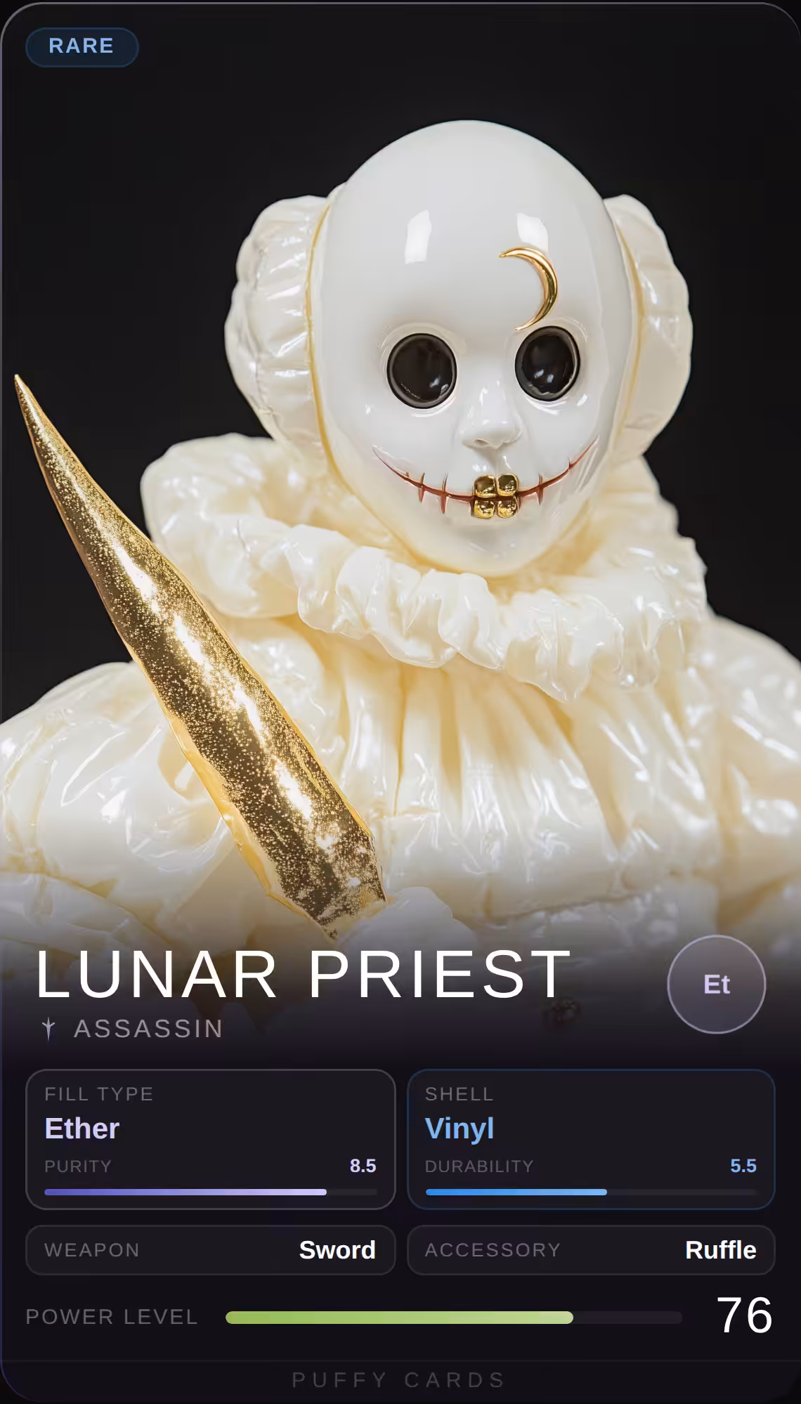 Puffy Cards: Lunar Priest
