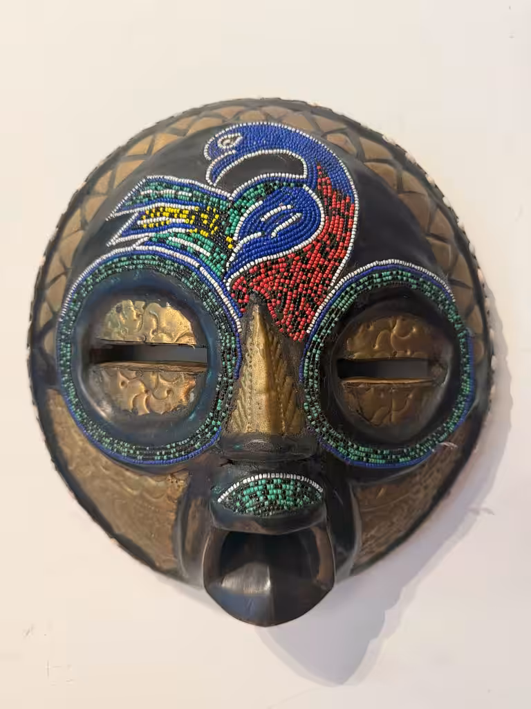 Bokota mask "Peacock" bird from regions Gabon