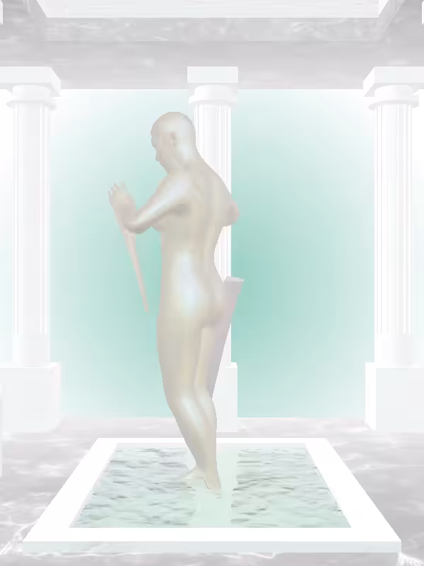 HeavenComputer: The Robotic Olive Rust Woman #1380