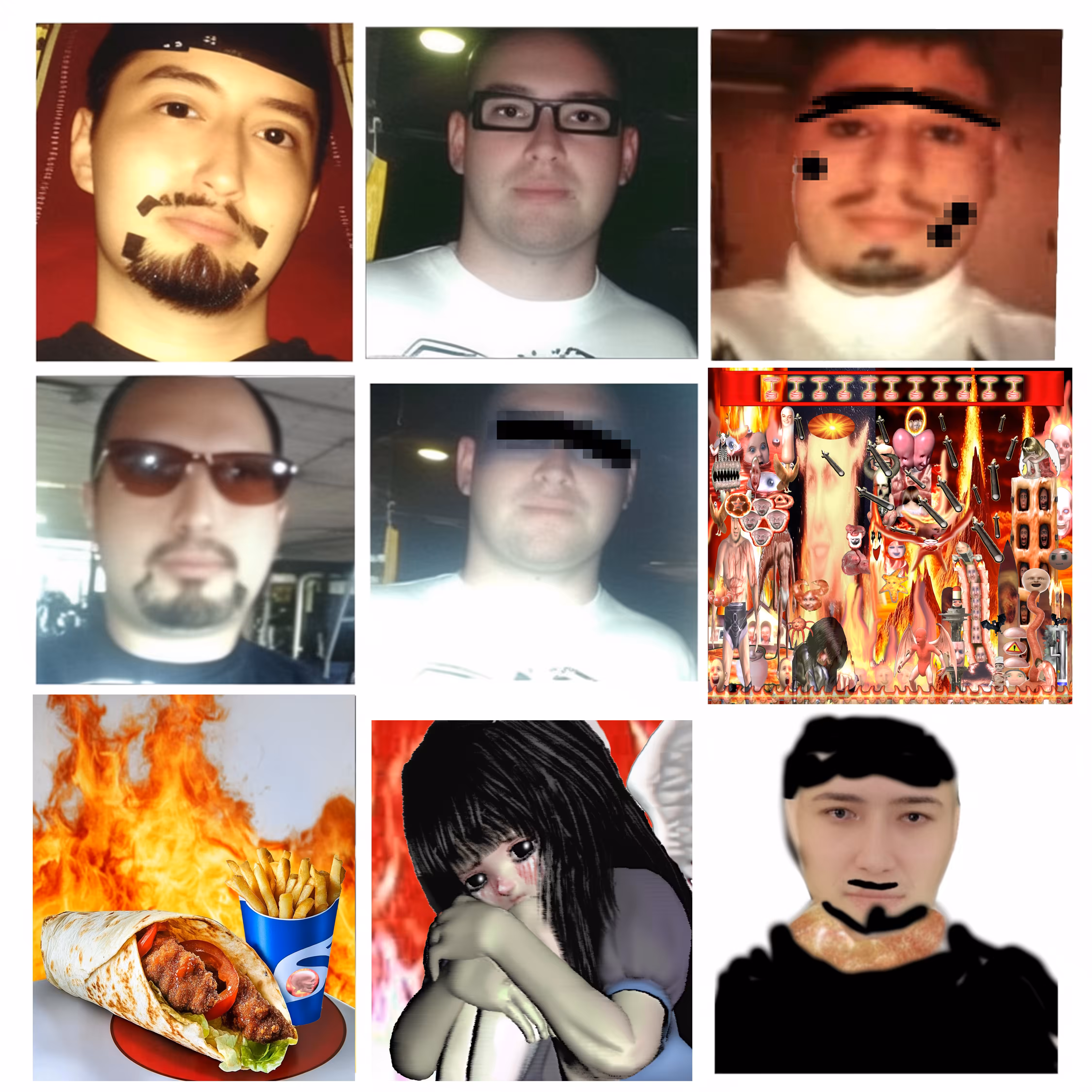 Weird▲Klub Gallery Collection: 🔥🌯🍟👶🪽😎