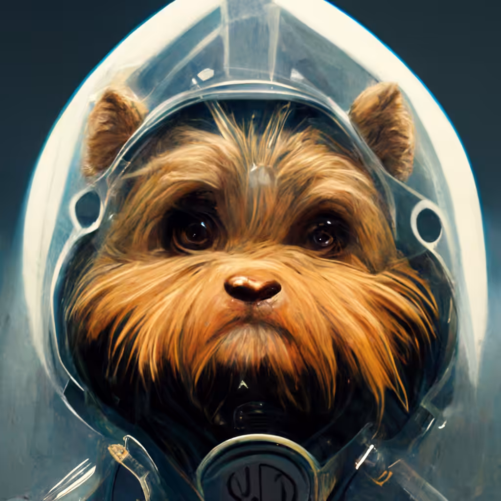 Yorkie Astronaut