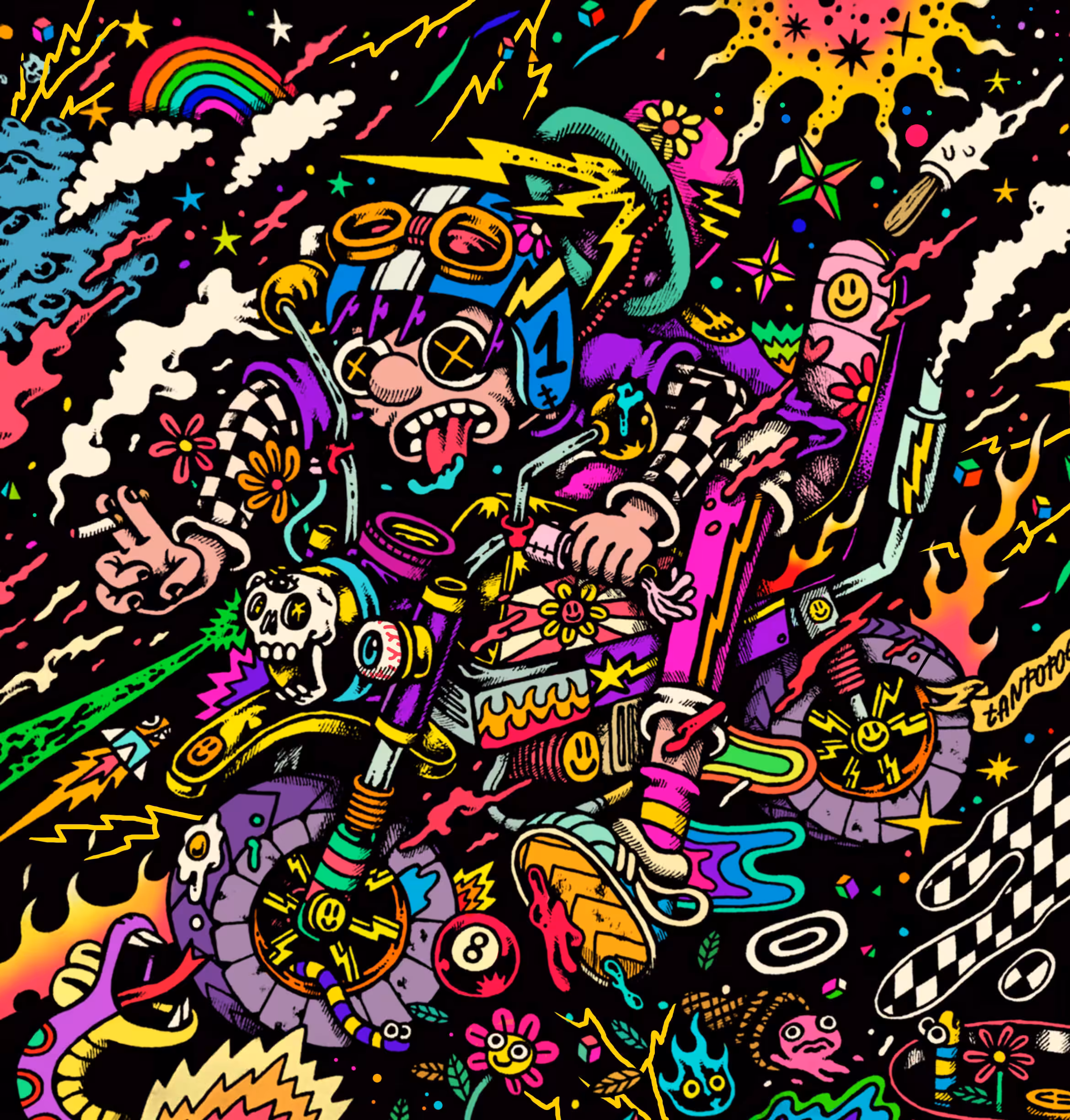 RIDER TANPOPOE IN THE DARK NIGHT!!!