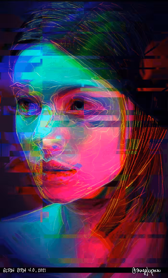 "GLTCH_BTCH_4.0" Katy Fischer Parsons Piece #1