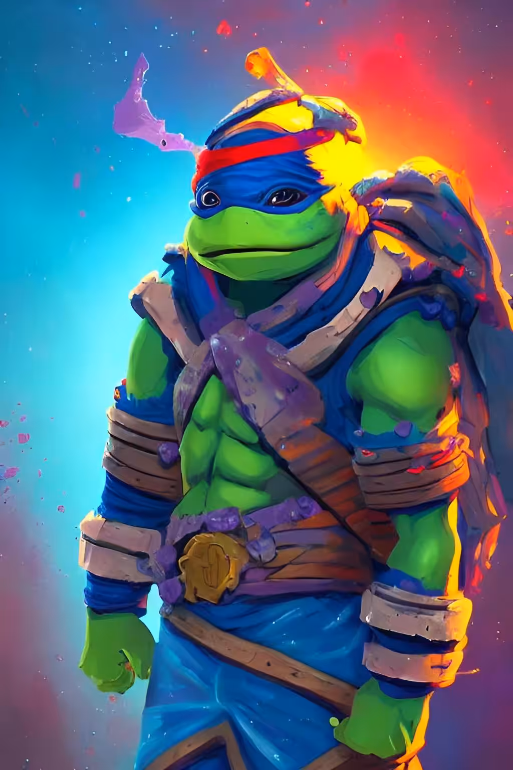 Splatter Punks AI: Blue Ninja Turtle #1