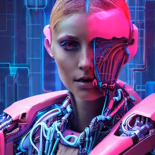 Bio Mechanical Girl Purple