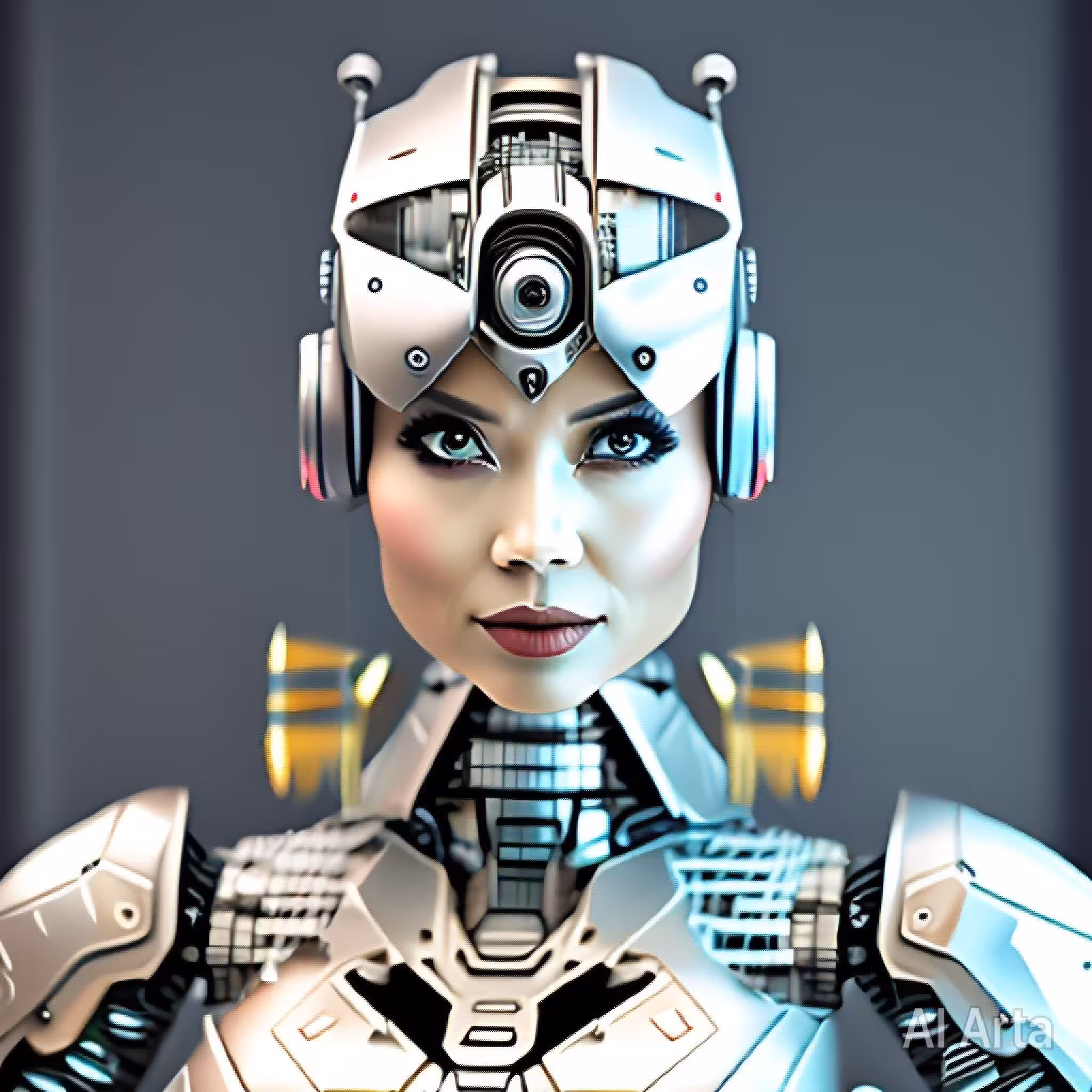 Ferry on dock: Robowoman 