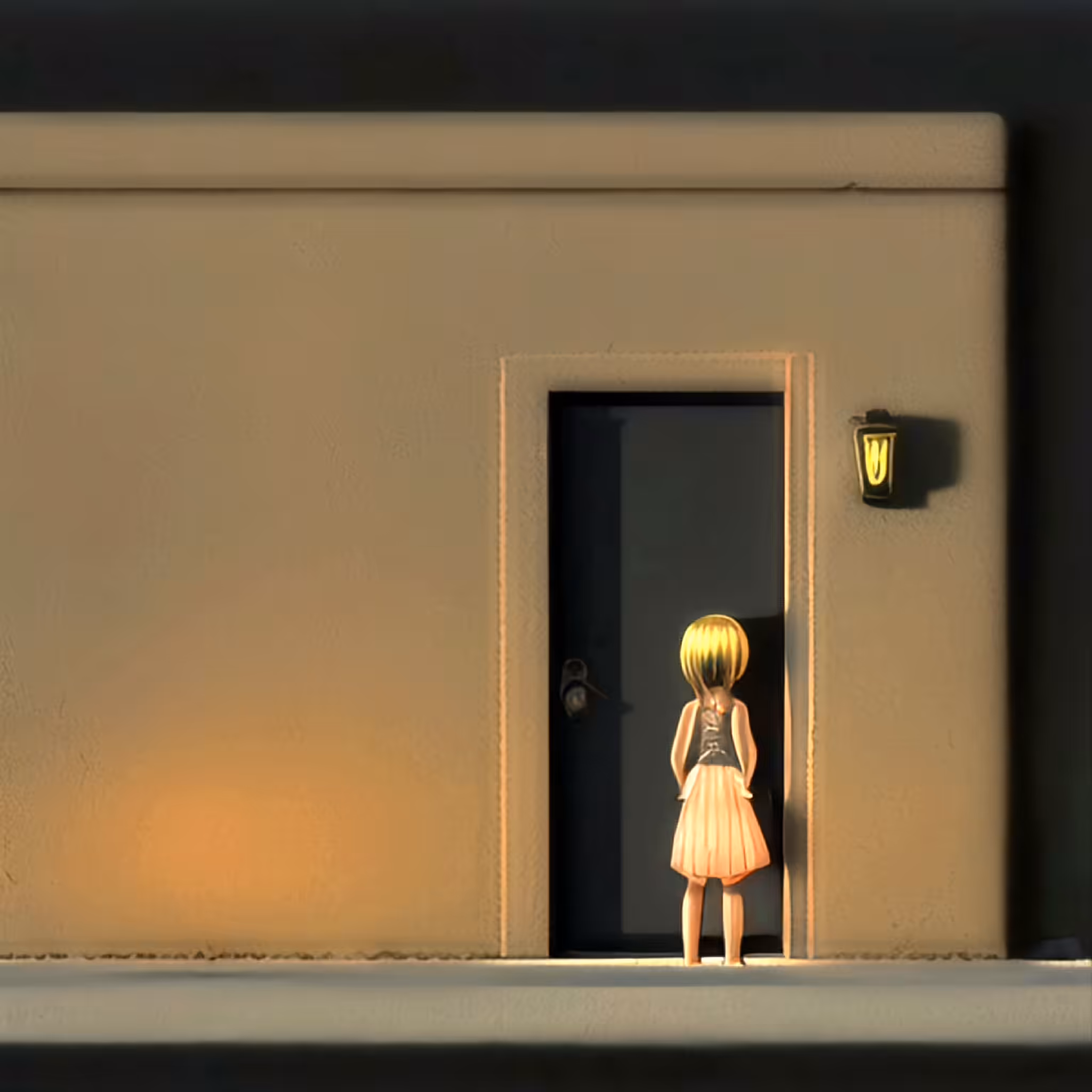 Waiting to enter
