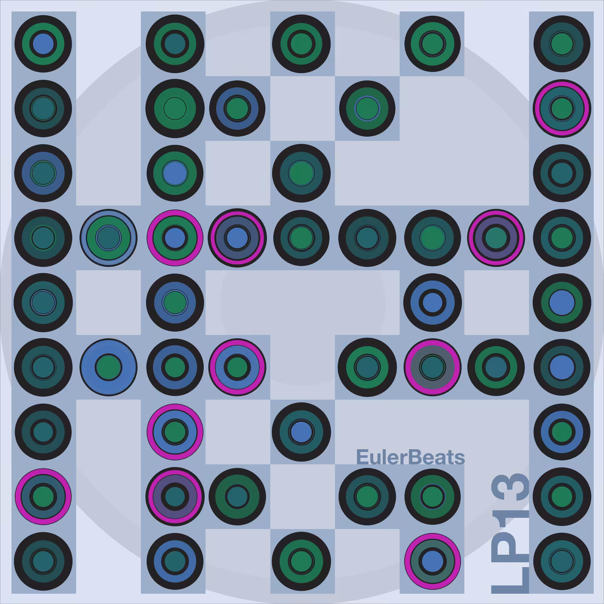 Eulerbeats LP13 Generative Cover Art: #17