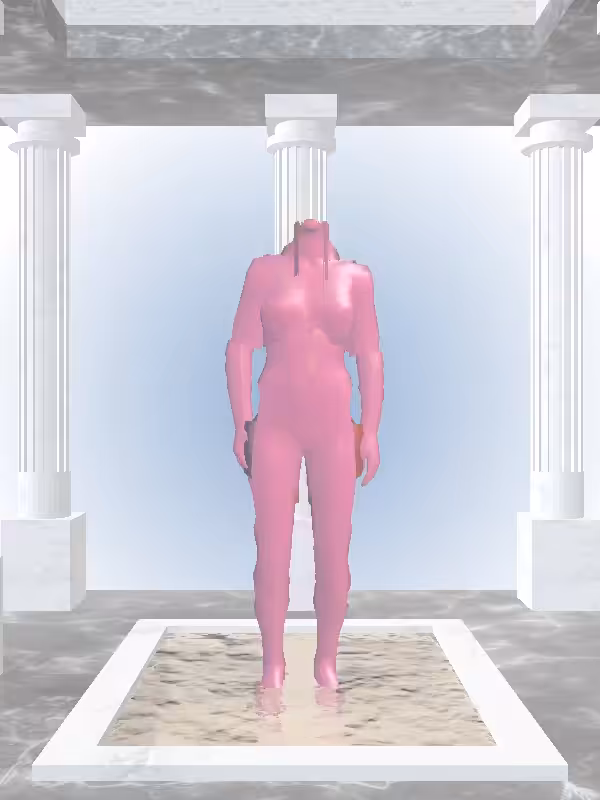HeavenComputer: The Jumping Sharp Magenta Woman #594