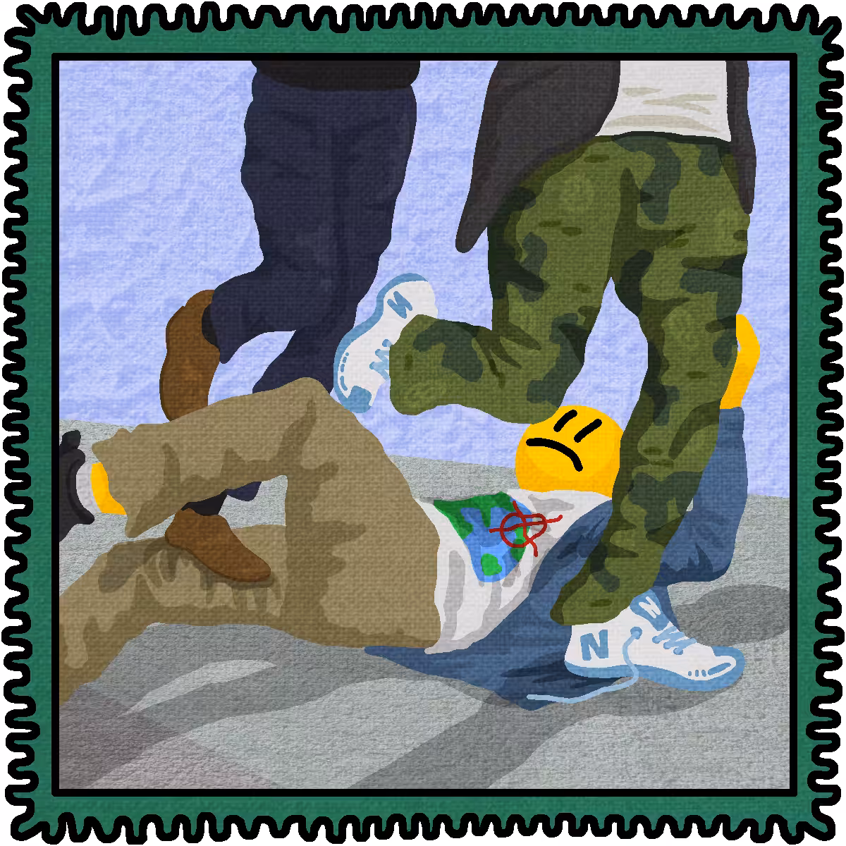 Trampled Stamp