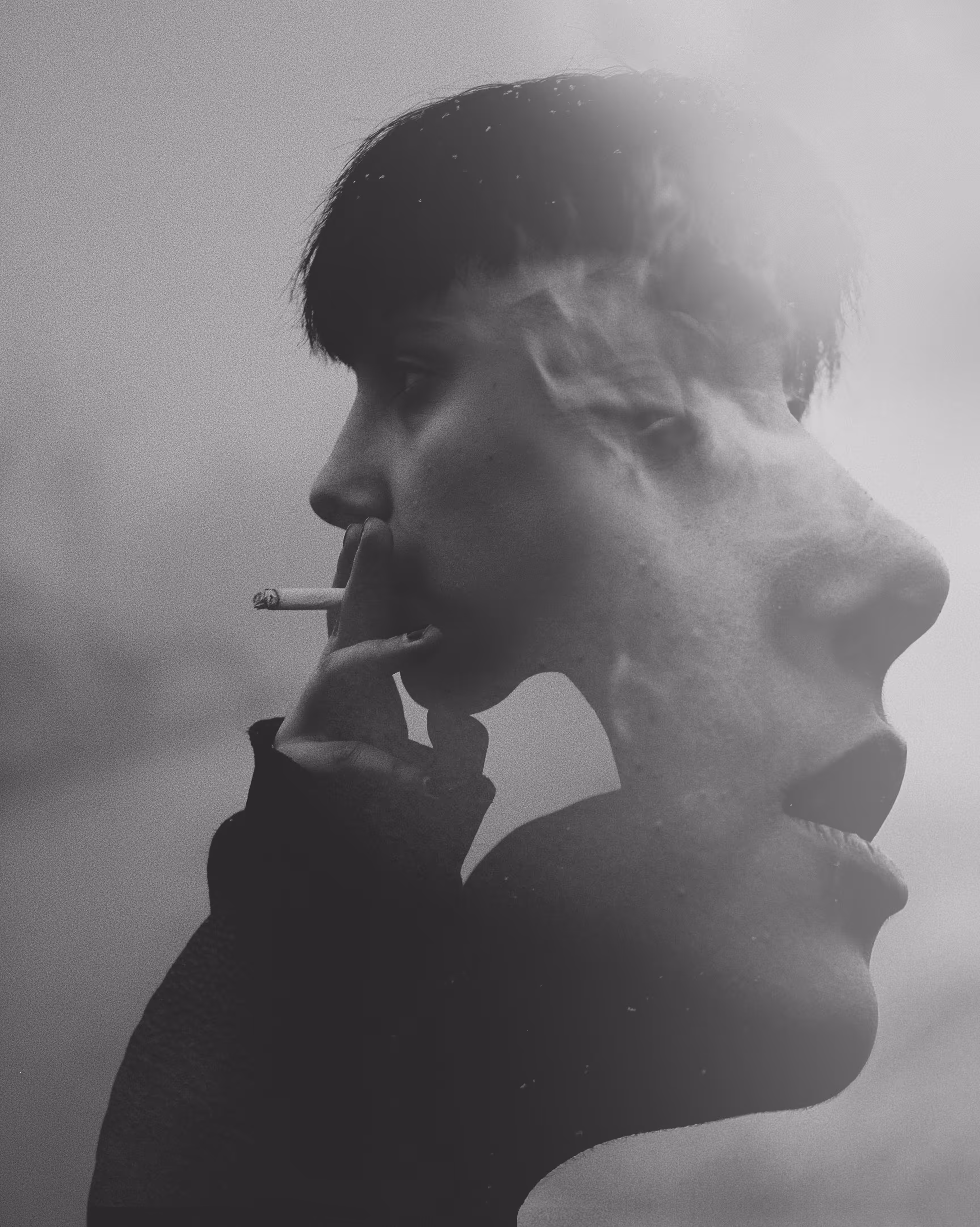 Smoking outside in the cold bites!