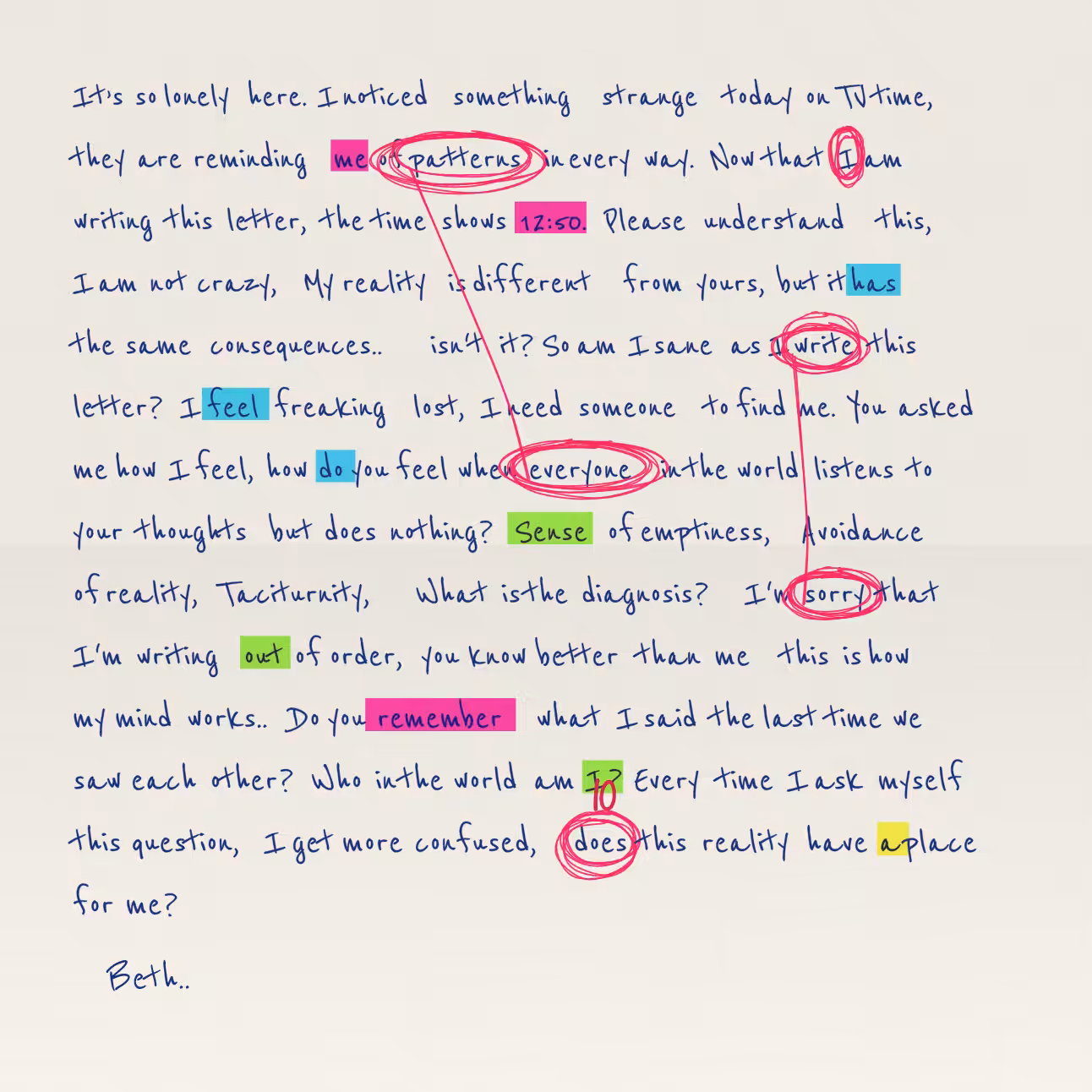 Conspiracy Theory Vol.2: a letter #62