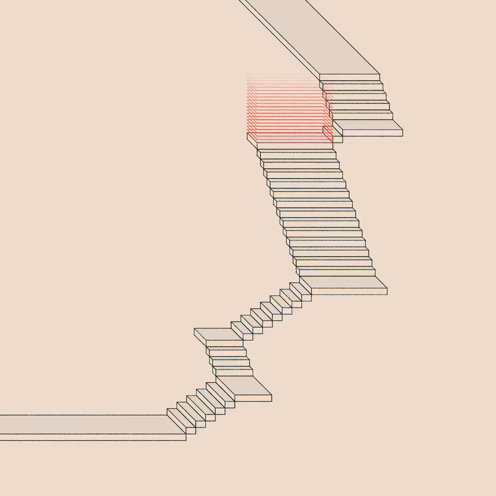 Stairs in a room #44