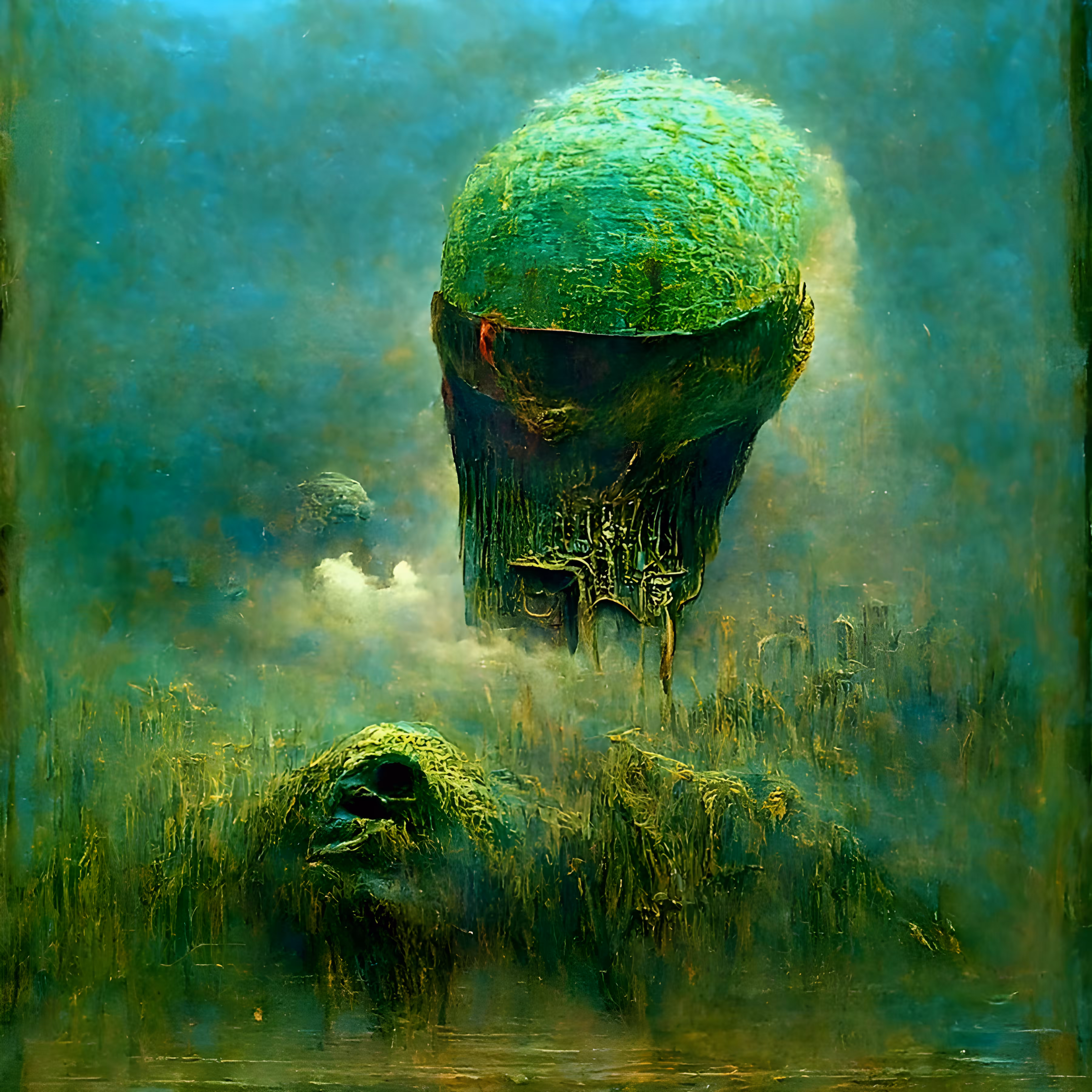 Phthalo Green 8K By Zdzisław Beksiński
