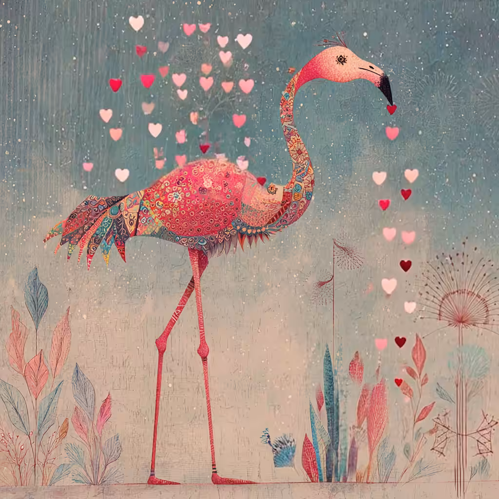 Valentine Flamingo