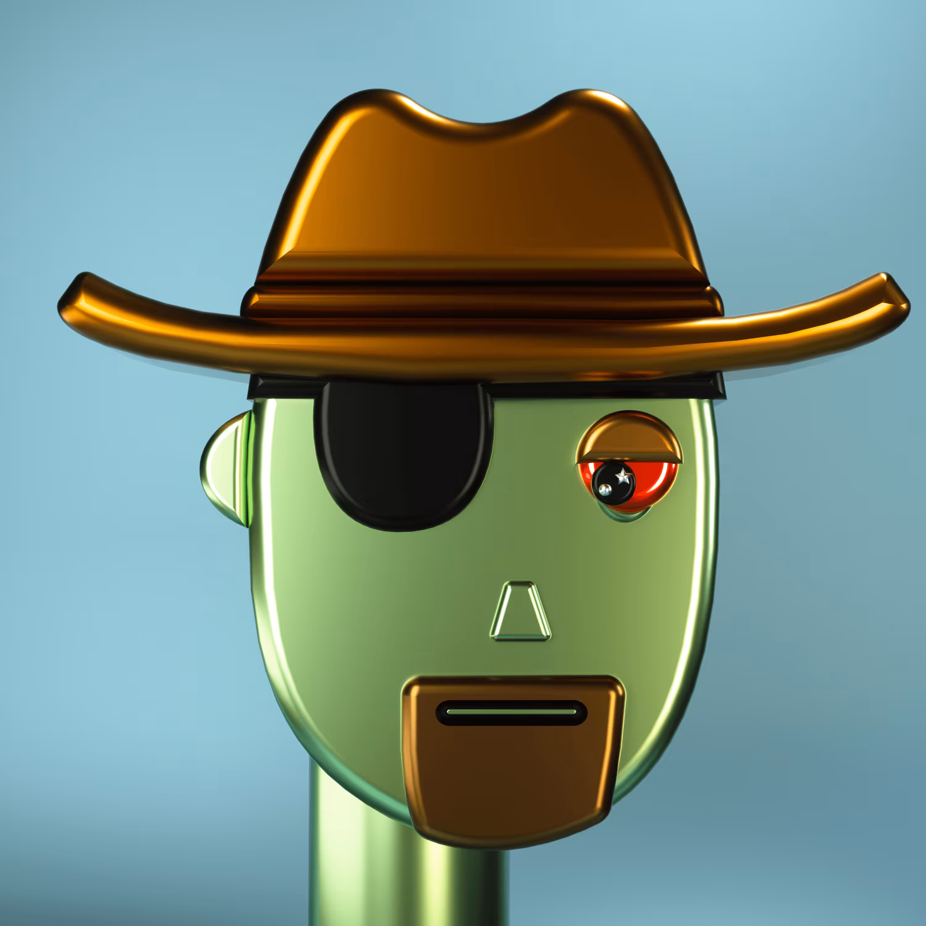 3D Chrome Punks: 3D Chrome Punk #0117