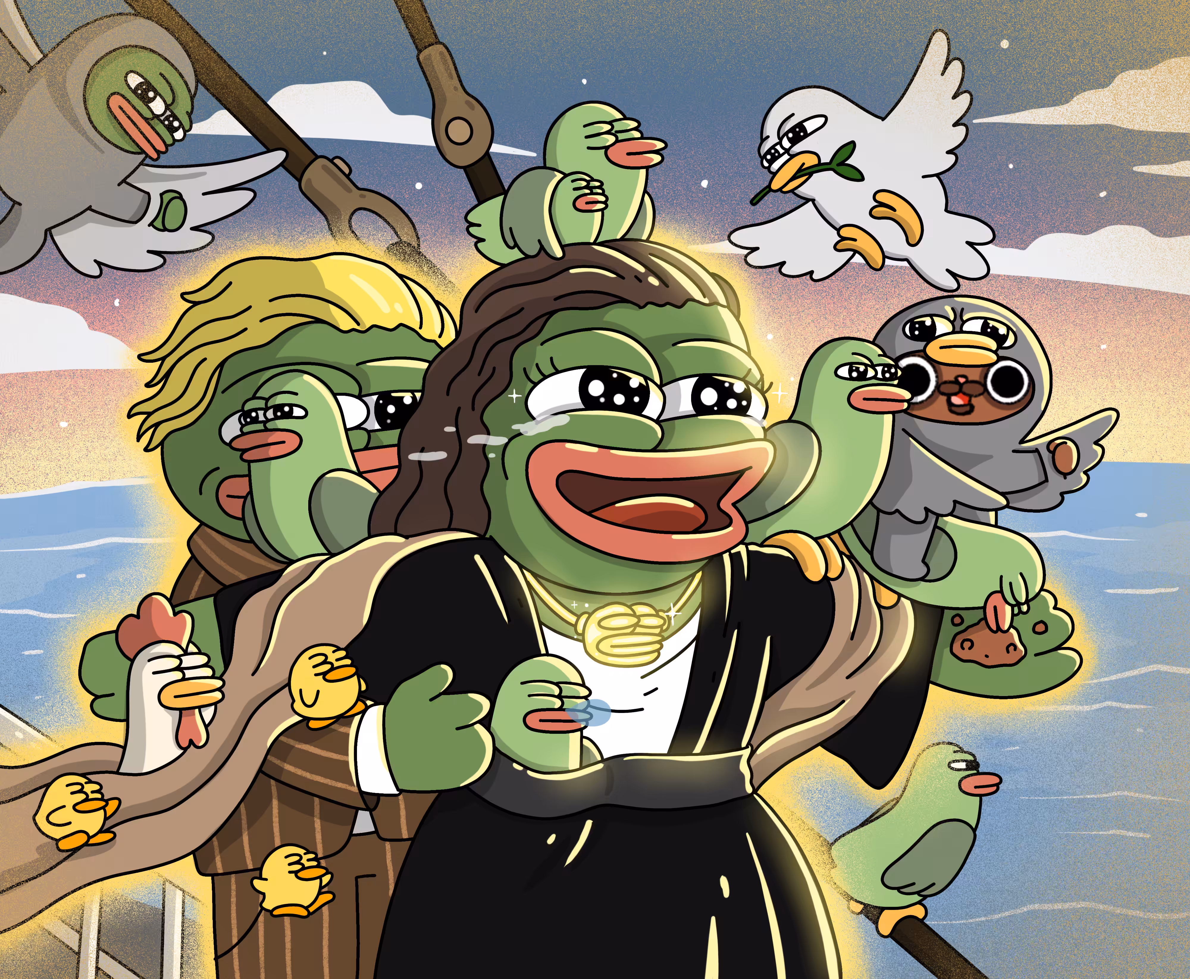 Pepe go to the sea.