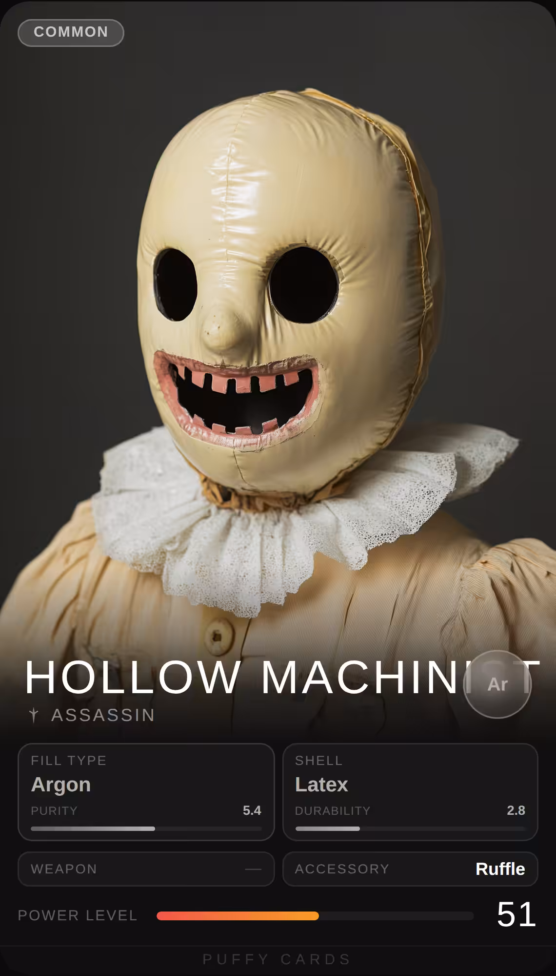 Puffy Cards: Hollow Machinist