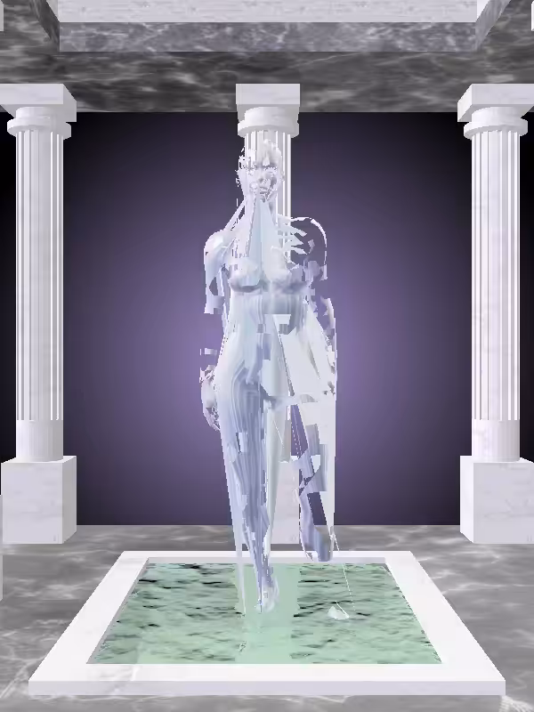 HeavenComputer: The Threatening Melted Blue Woman #3774