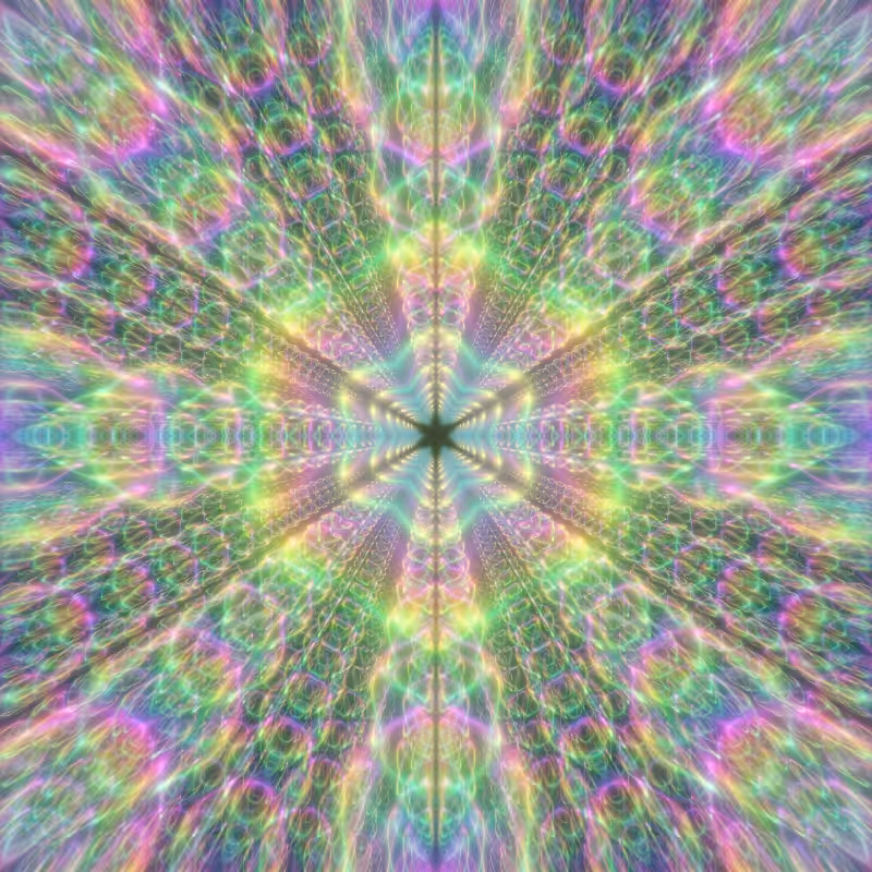 Fluorescent Hexagram #15