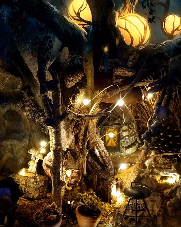 Night fairy garden