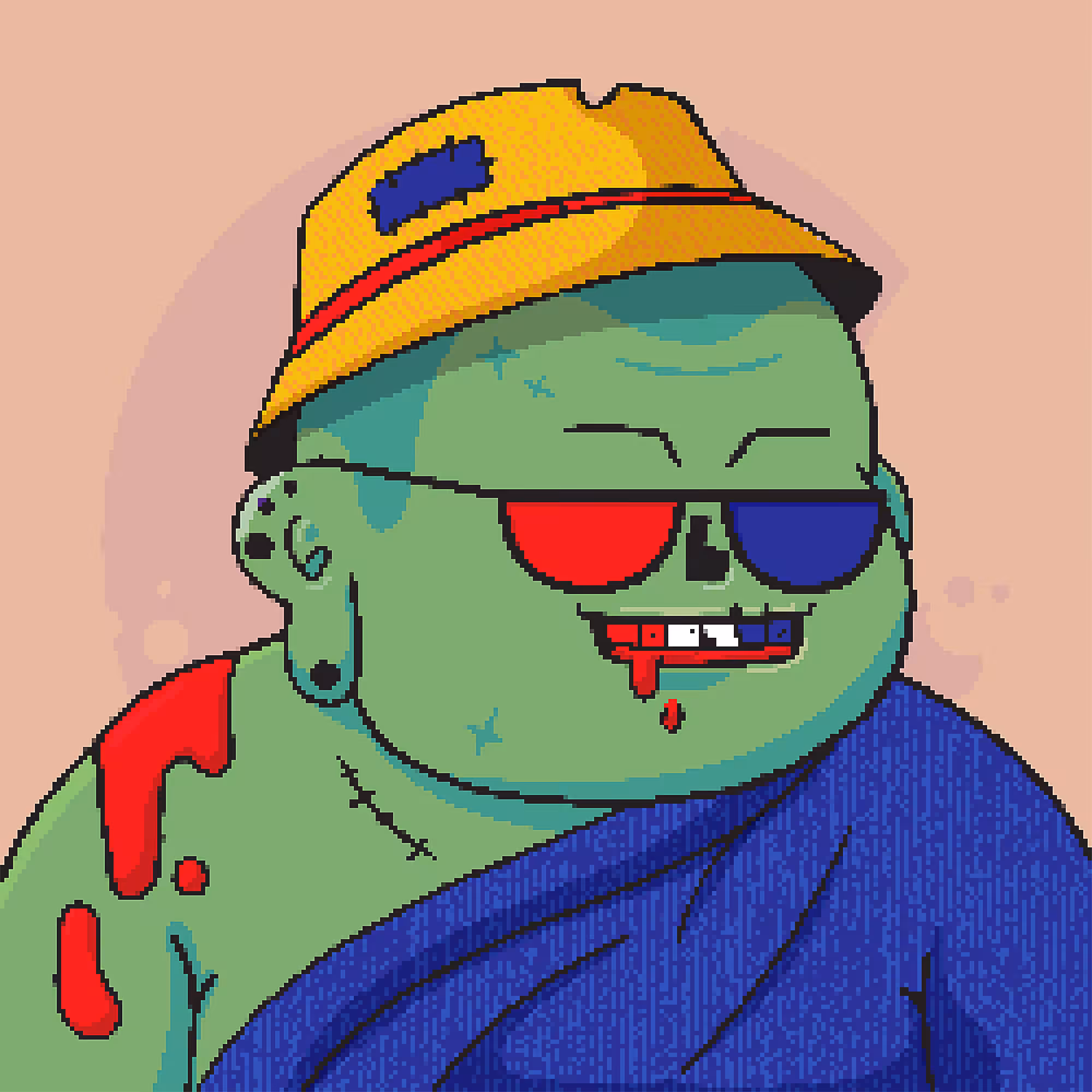 Possessed Monk #90 - Pixel Art style