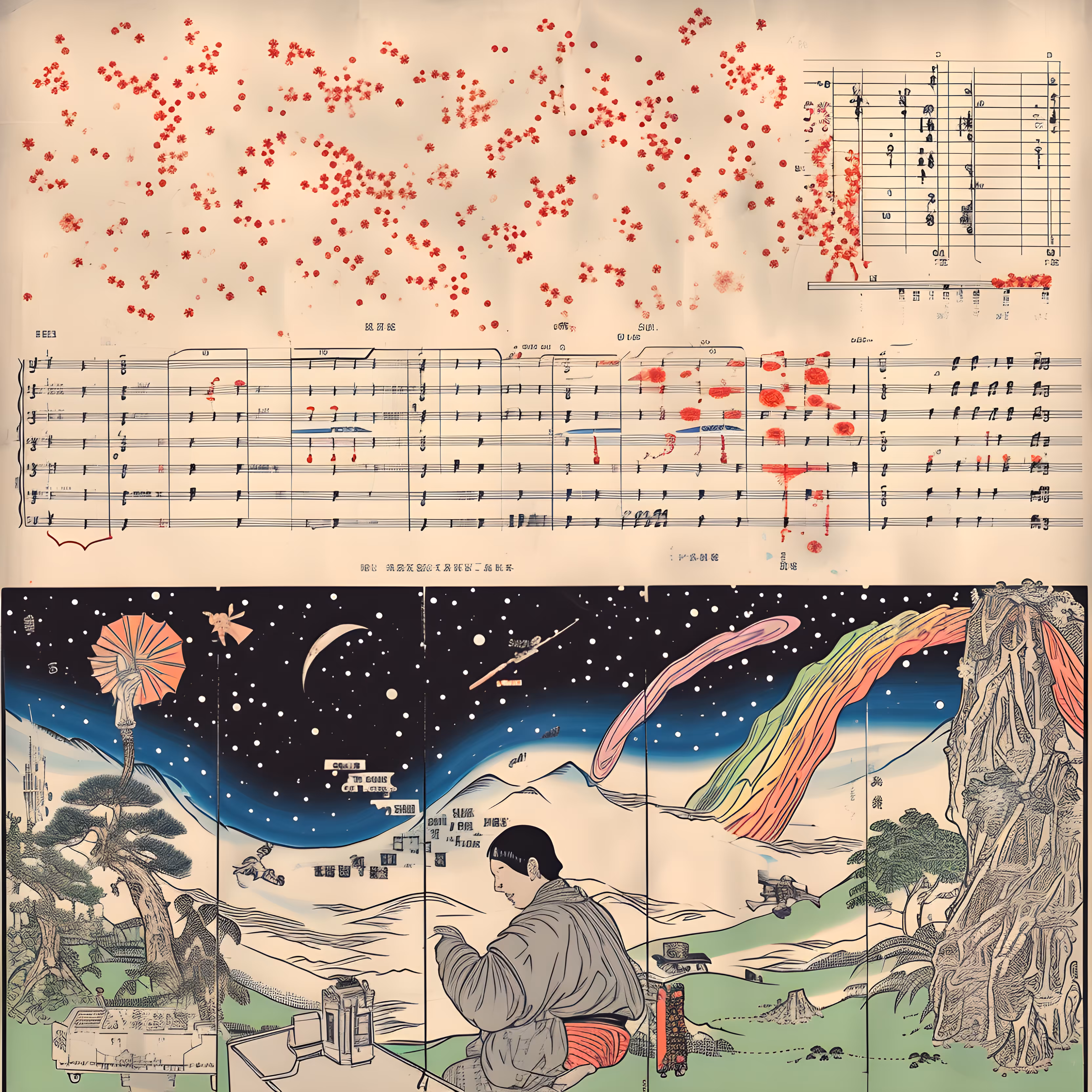 Man making astronomical notes