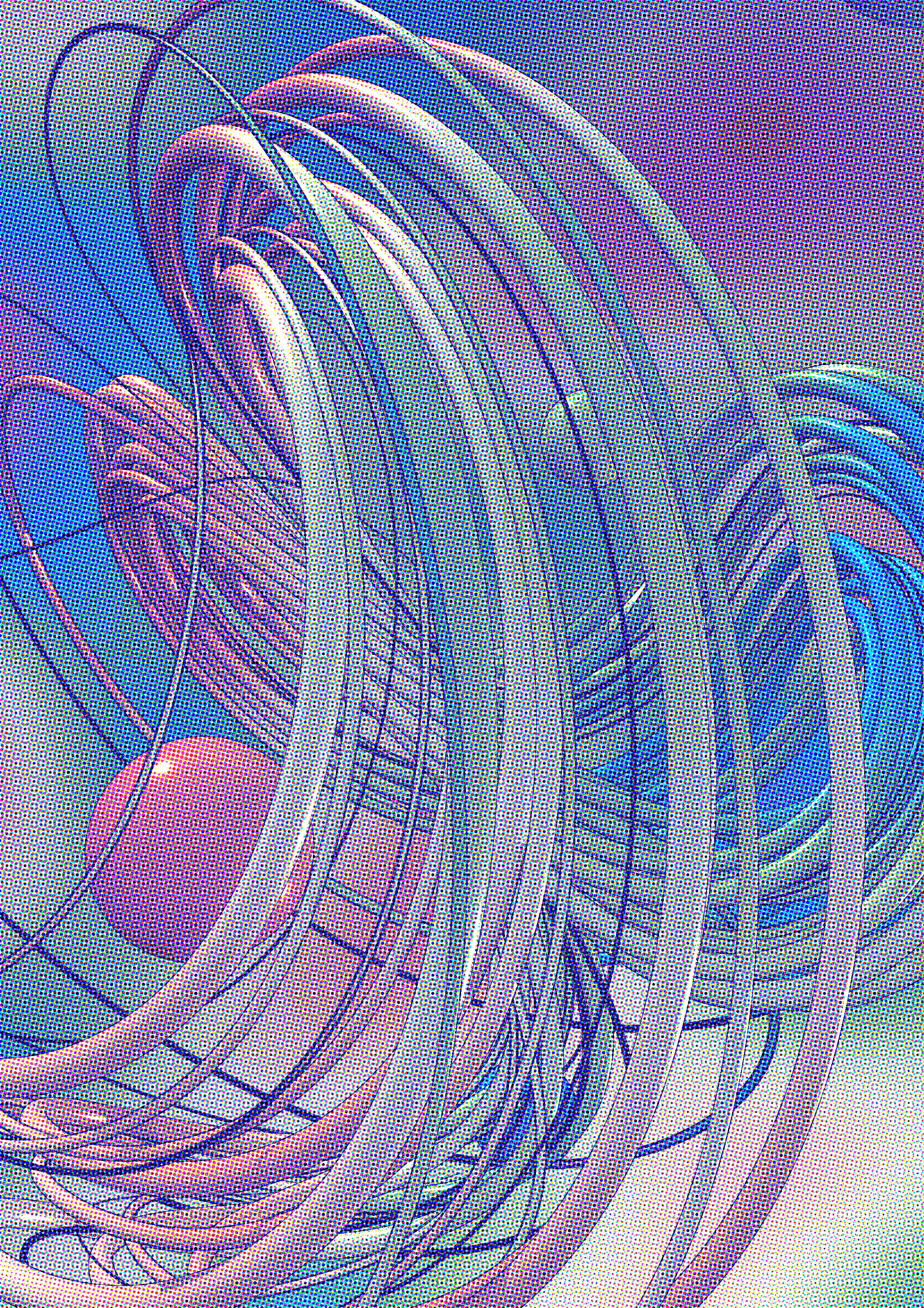 [Digital]‌ ‌Inktober‌ ‌2021‌ ‌#10 ‌|‌ ‌Sprott-Linz ‌attractor‌ ‌-‌ ‌Post‌ Halftone‌ I‌ ‌4