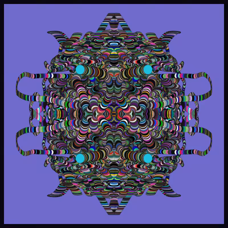 Symmetric Perlinized Ellipse #8