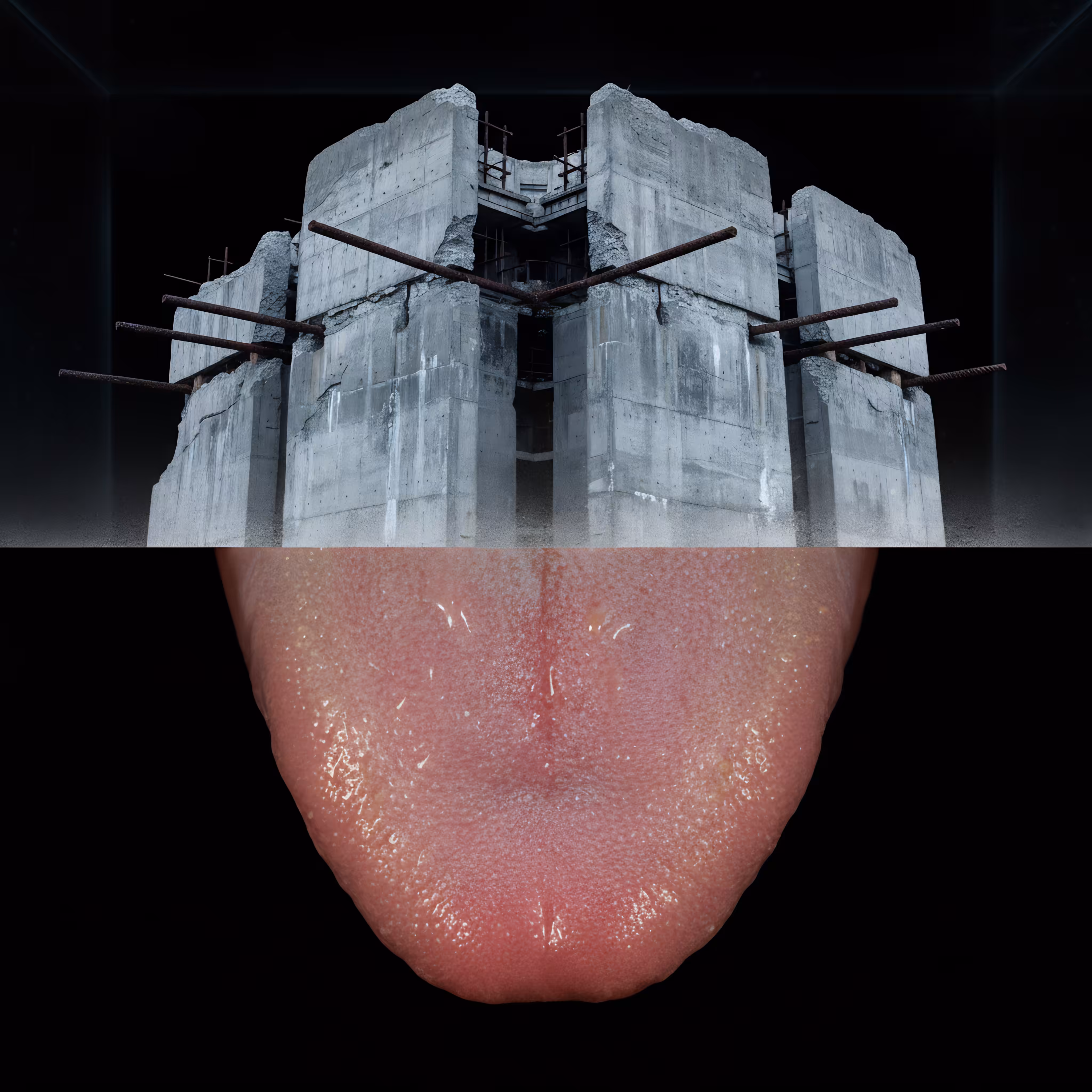 Tongue Supports the Brutalist Fortress