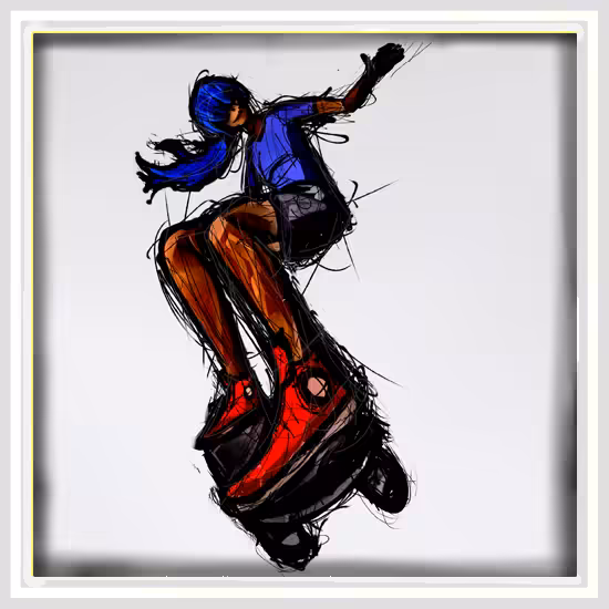Rebellious Soul White Frame