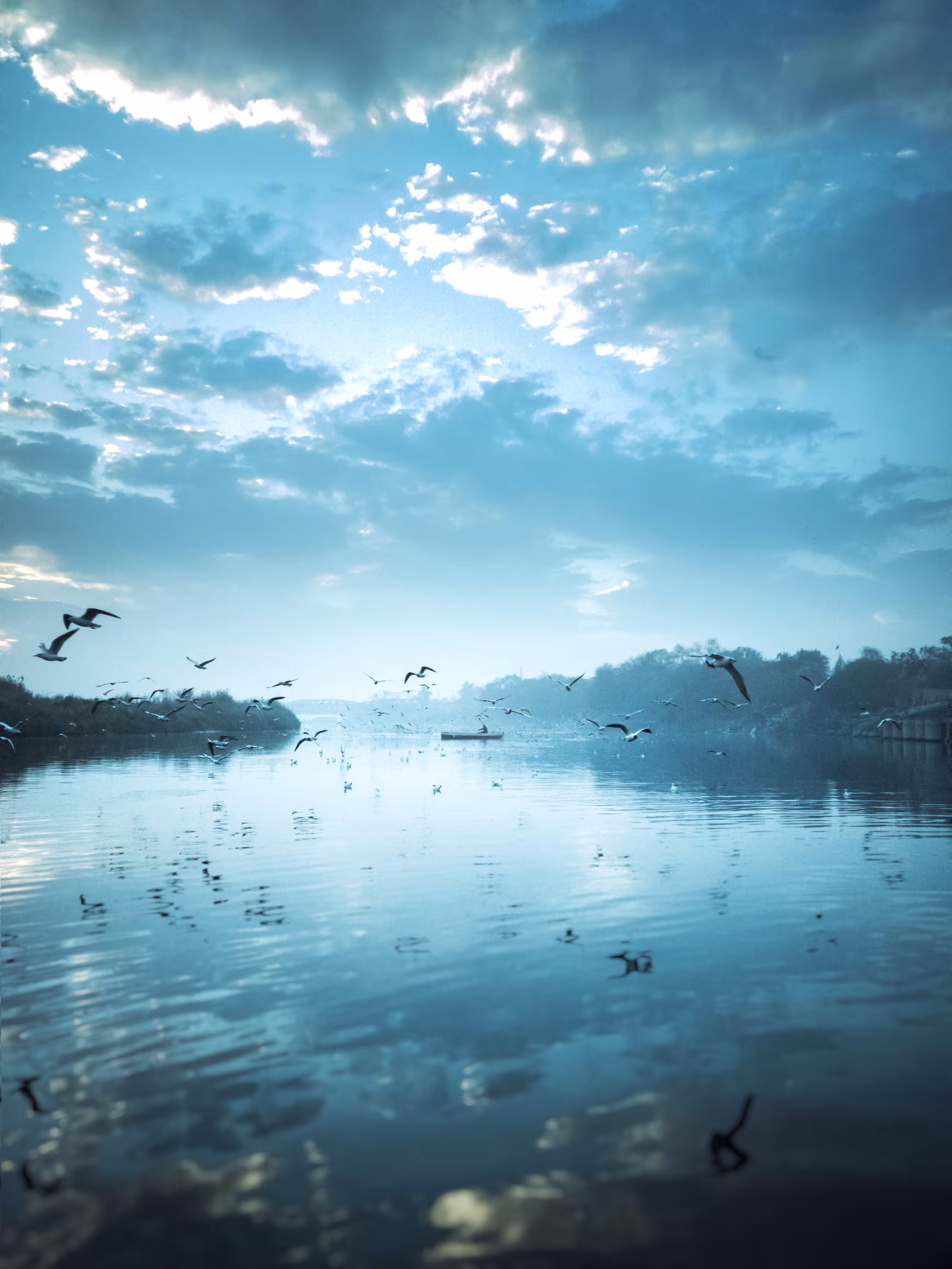 A mystical morning at the Yamuna Ghat