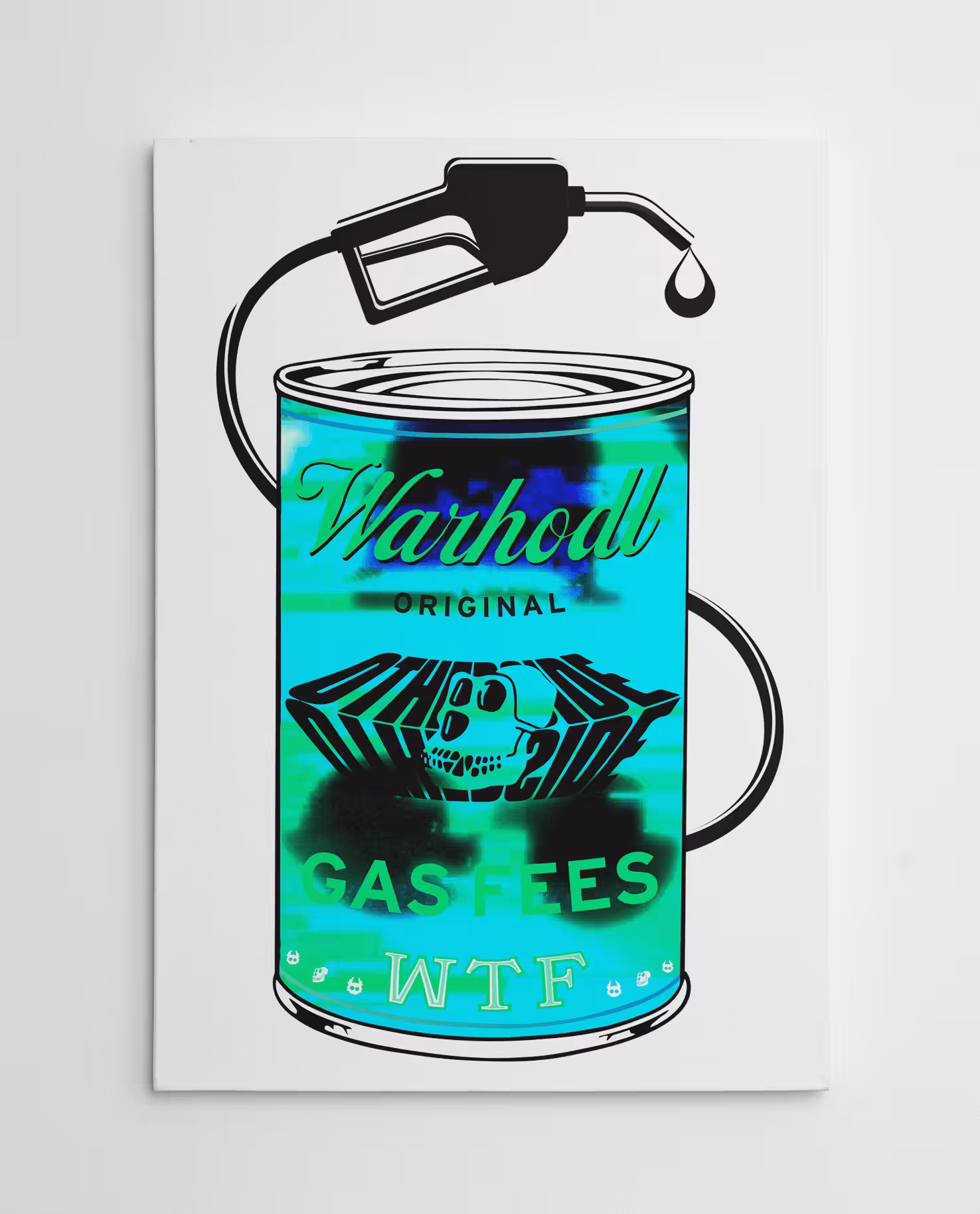 WARHODL Artist Proof "GAS FEES WTF" Remixed Soup can