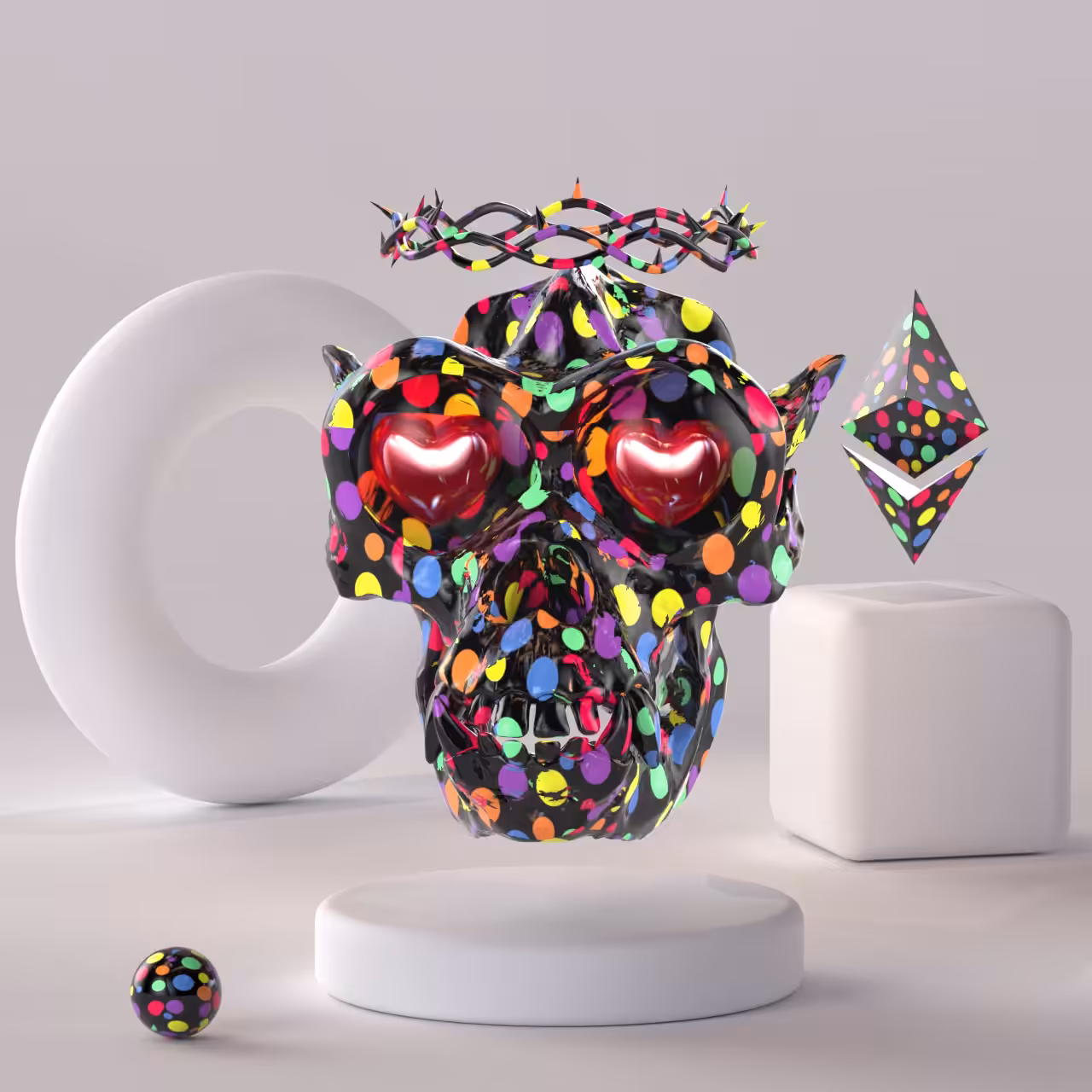 Monk Skull Dot A | Dead collection