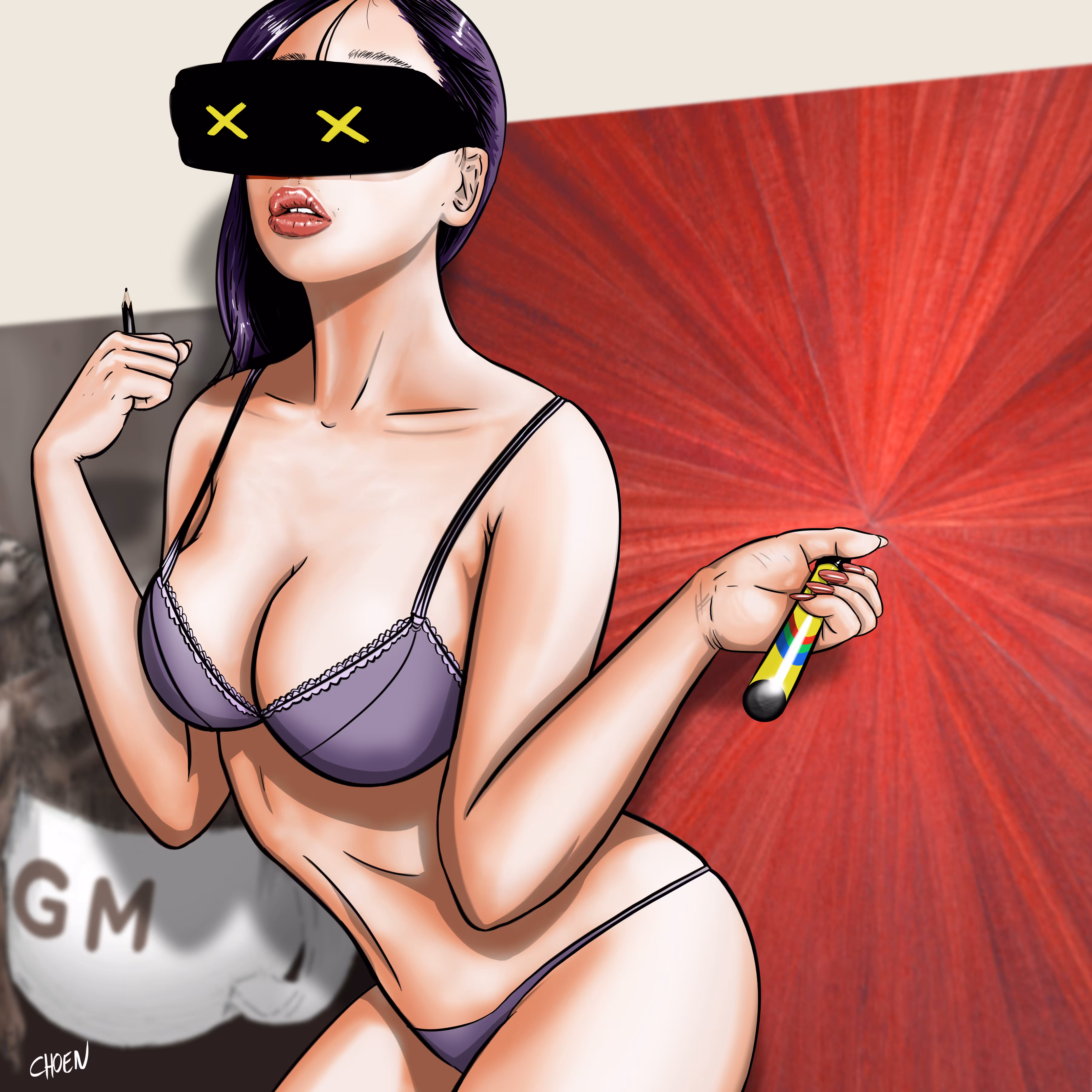 'Please buy my art!' #TeamBOOBs + #TeamBUTTs