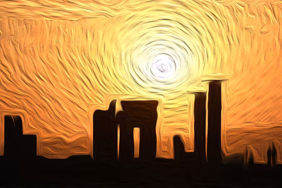 persepolis sunset