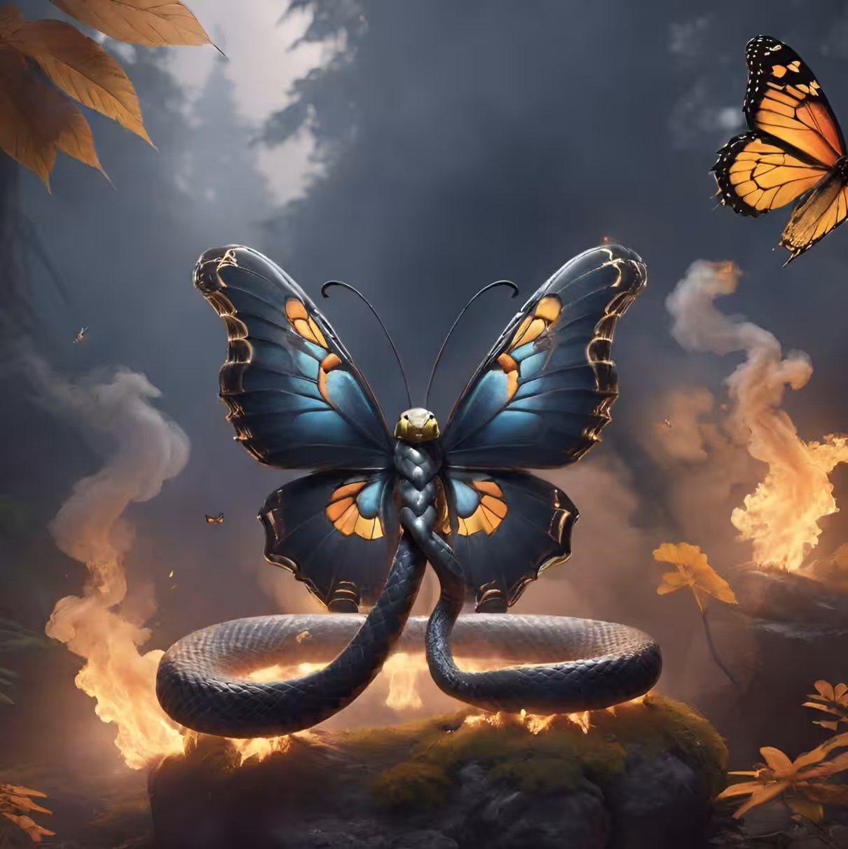 Butterfly and Snake #10