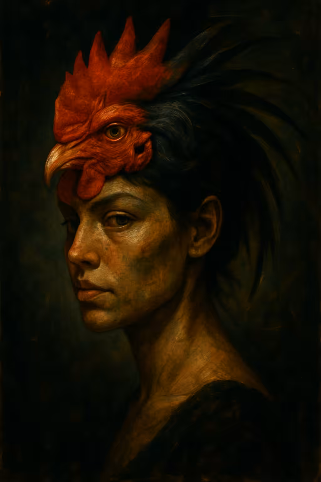Rooster woman