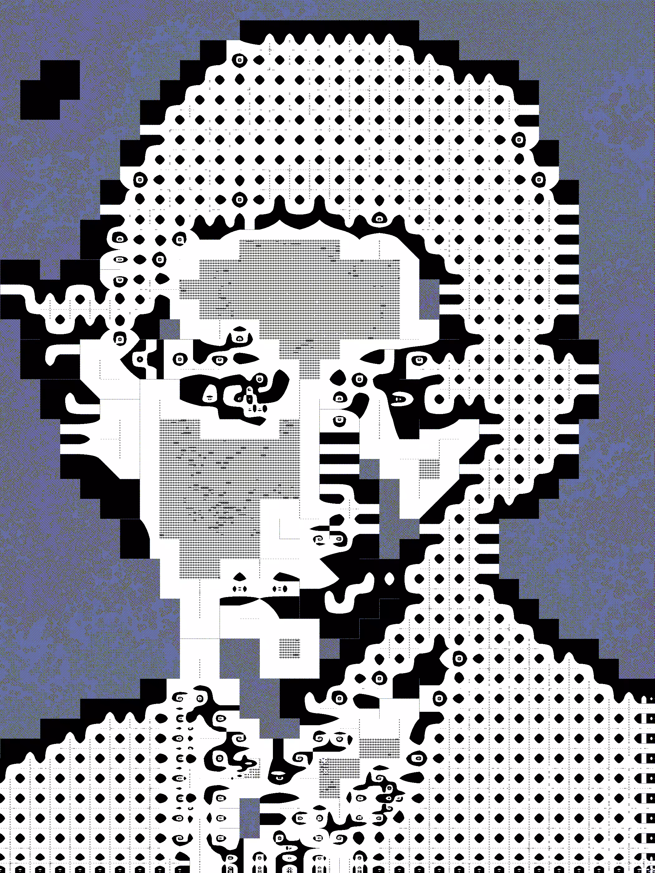 glitch portrait