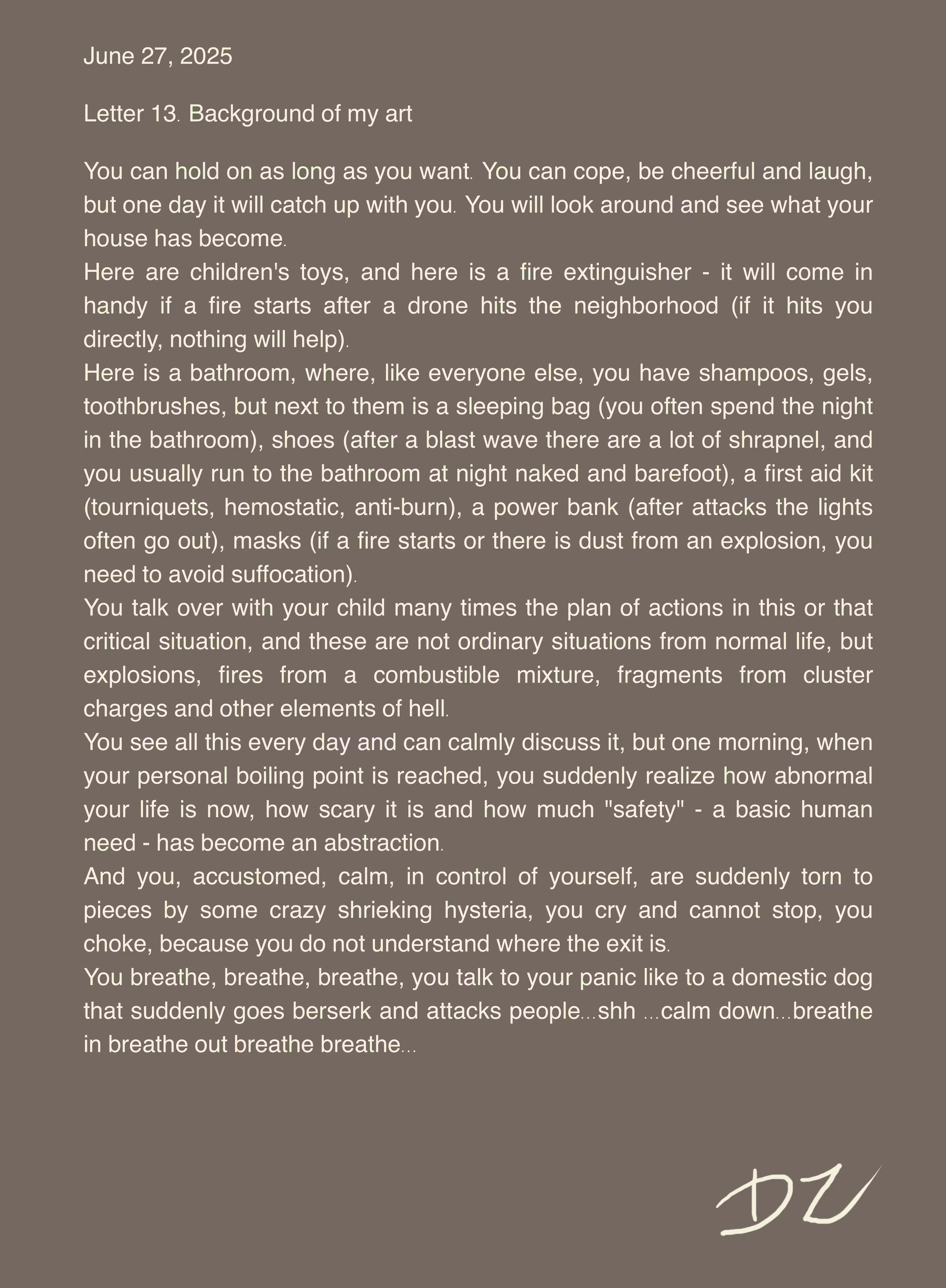 Letter #13