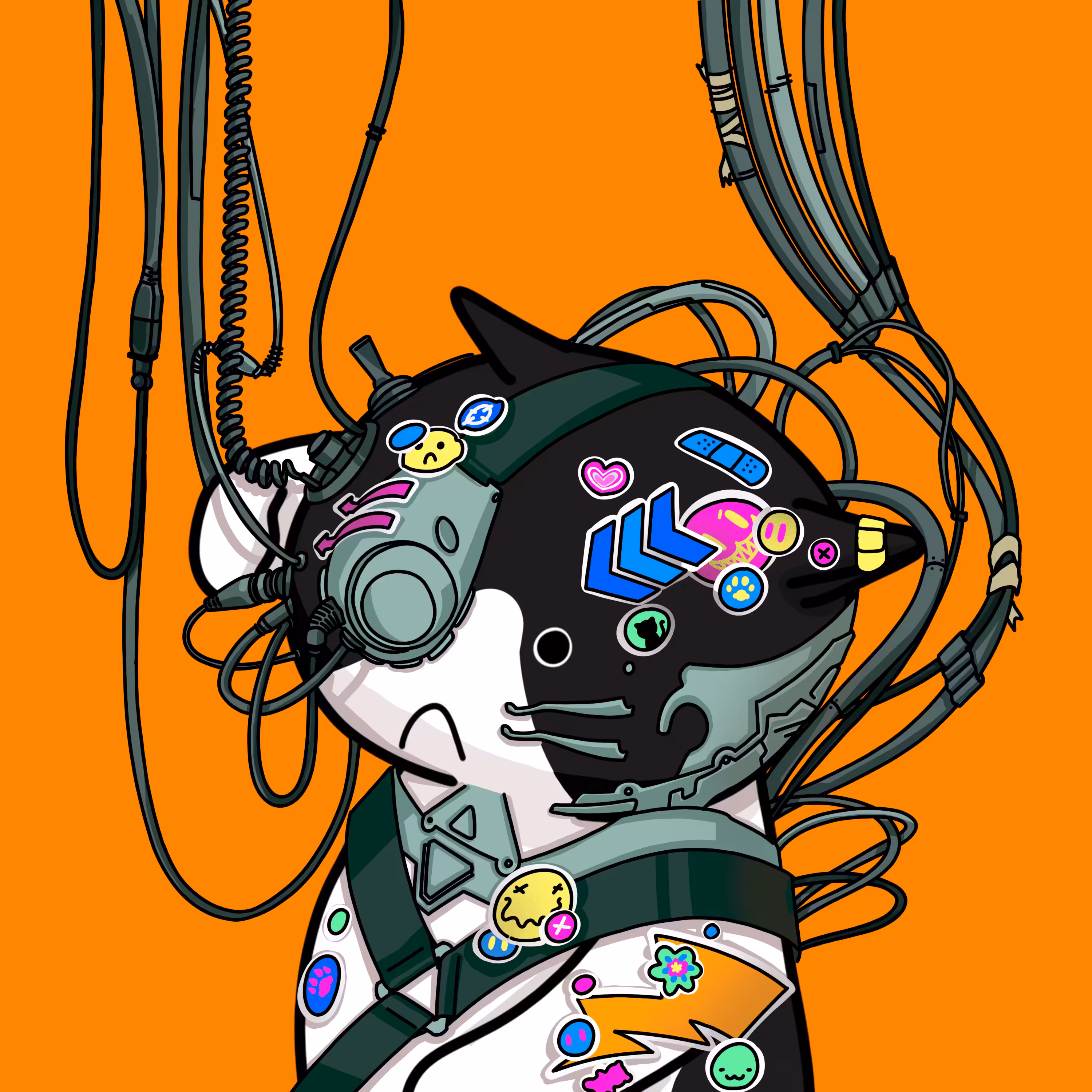 CYBERPUNK CAT NO.2 #24
